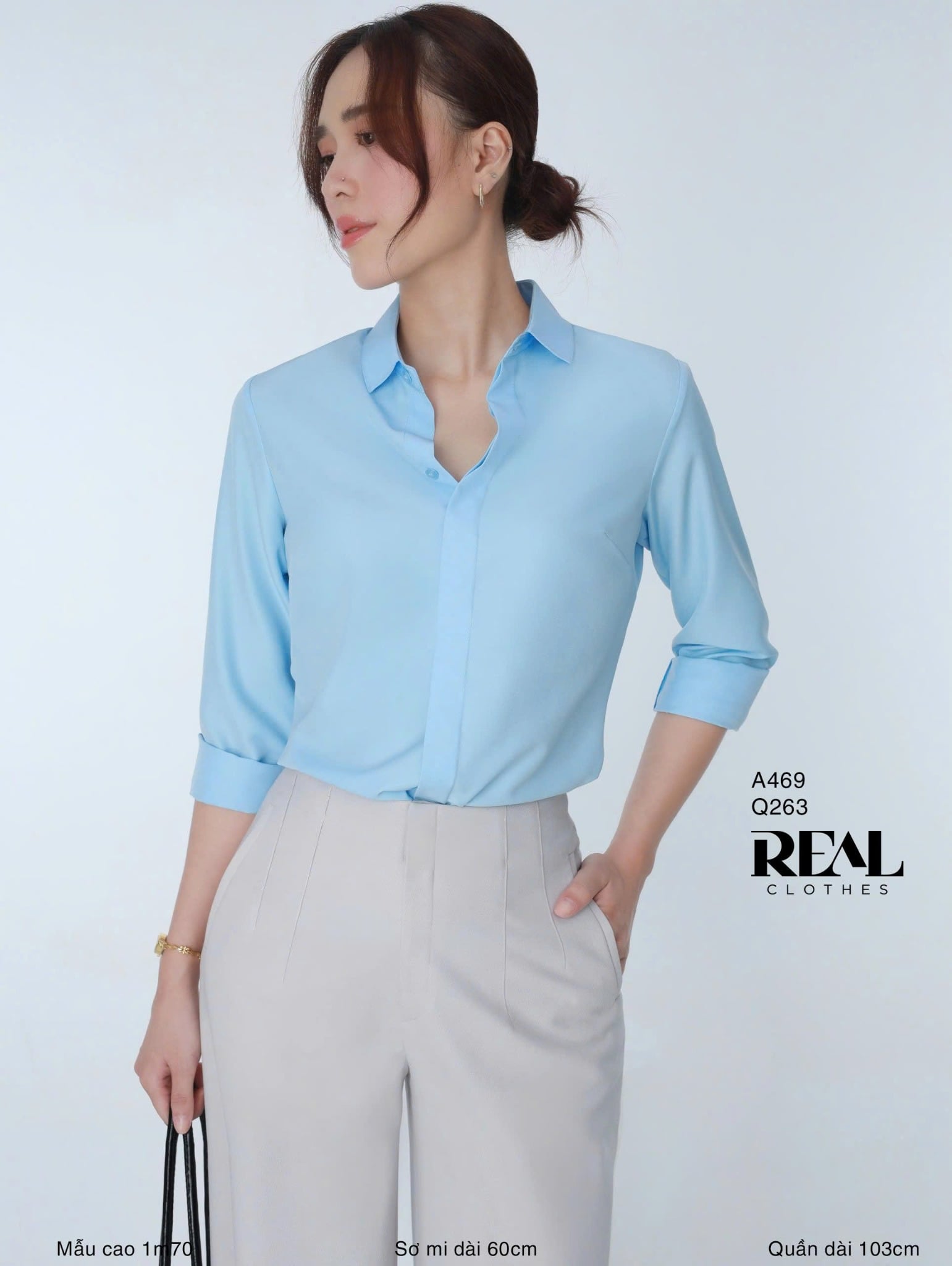 Quần suông Tokyo kem