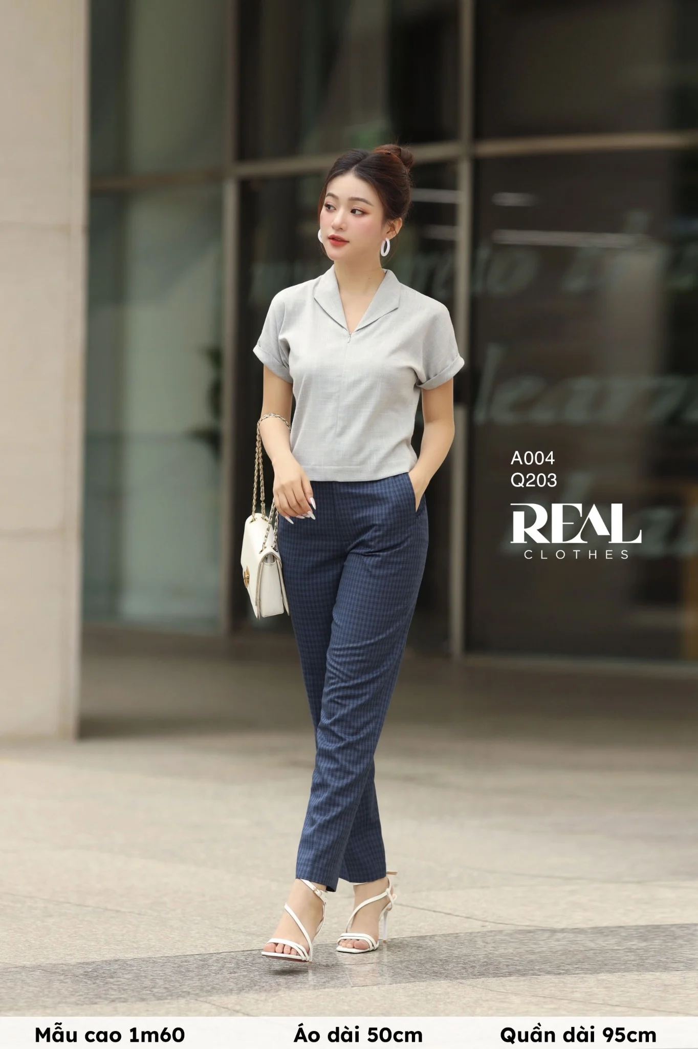 Áo cánh dơi linen xám SALE