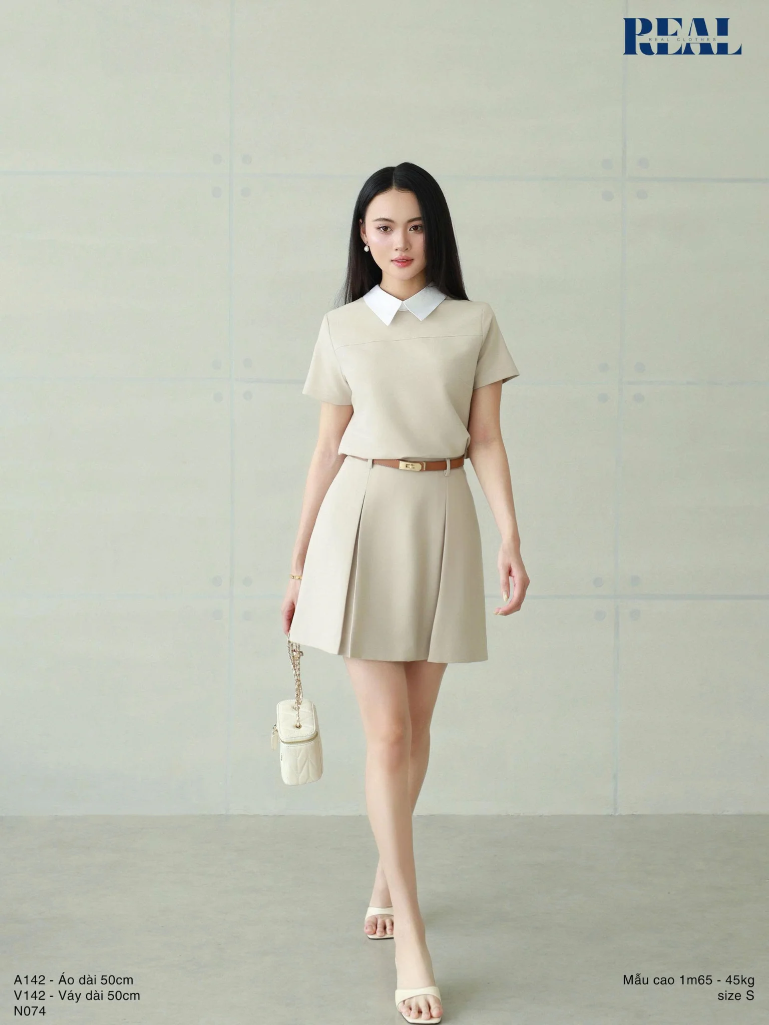 Váy xếp li dáng A ngắn SALE