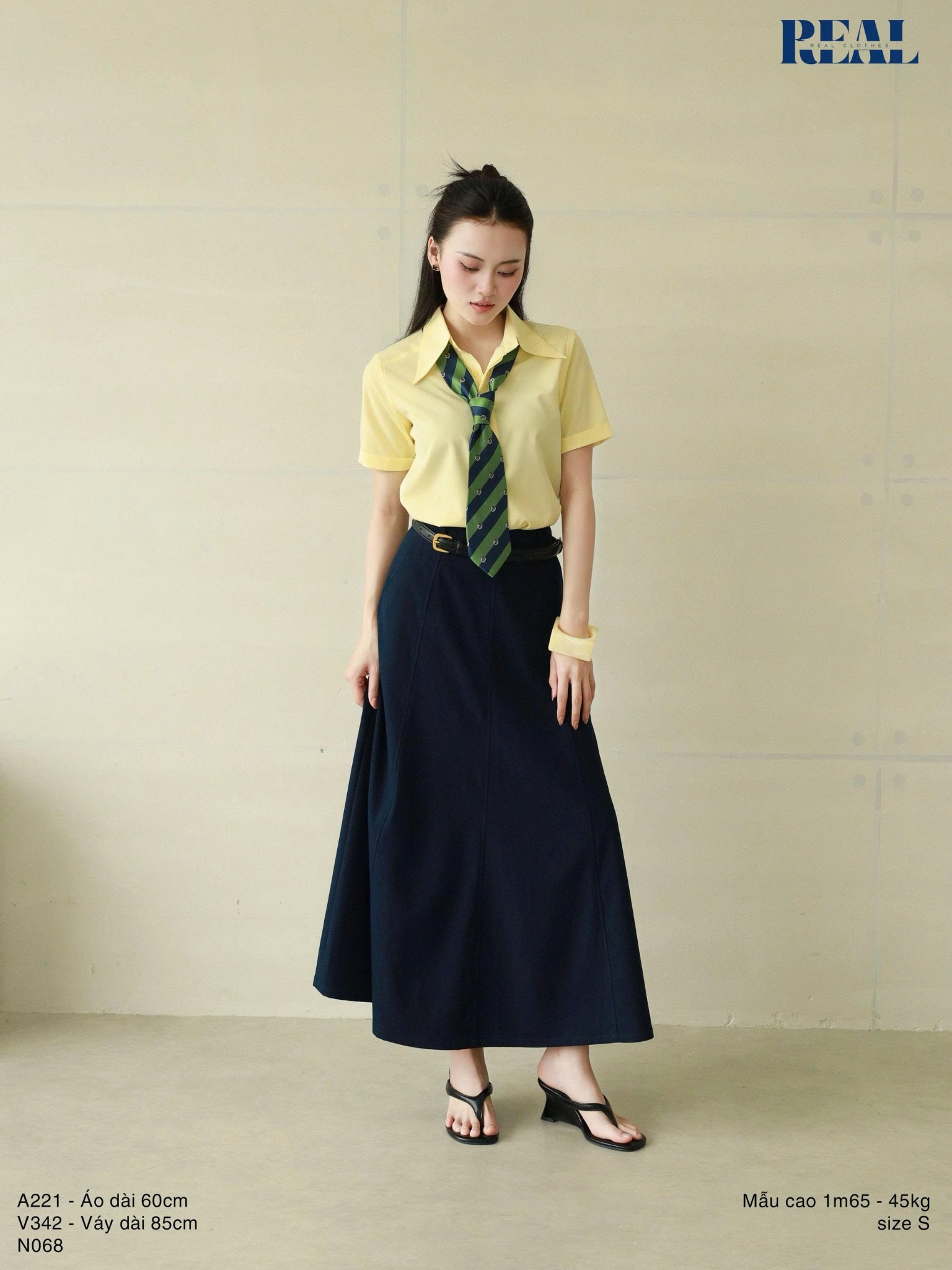 Váy Rachel xanh đen