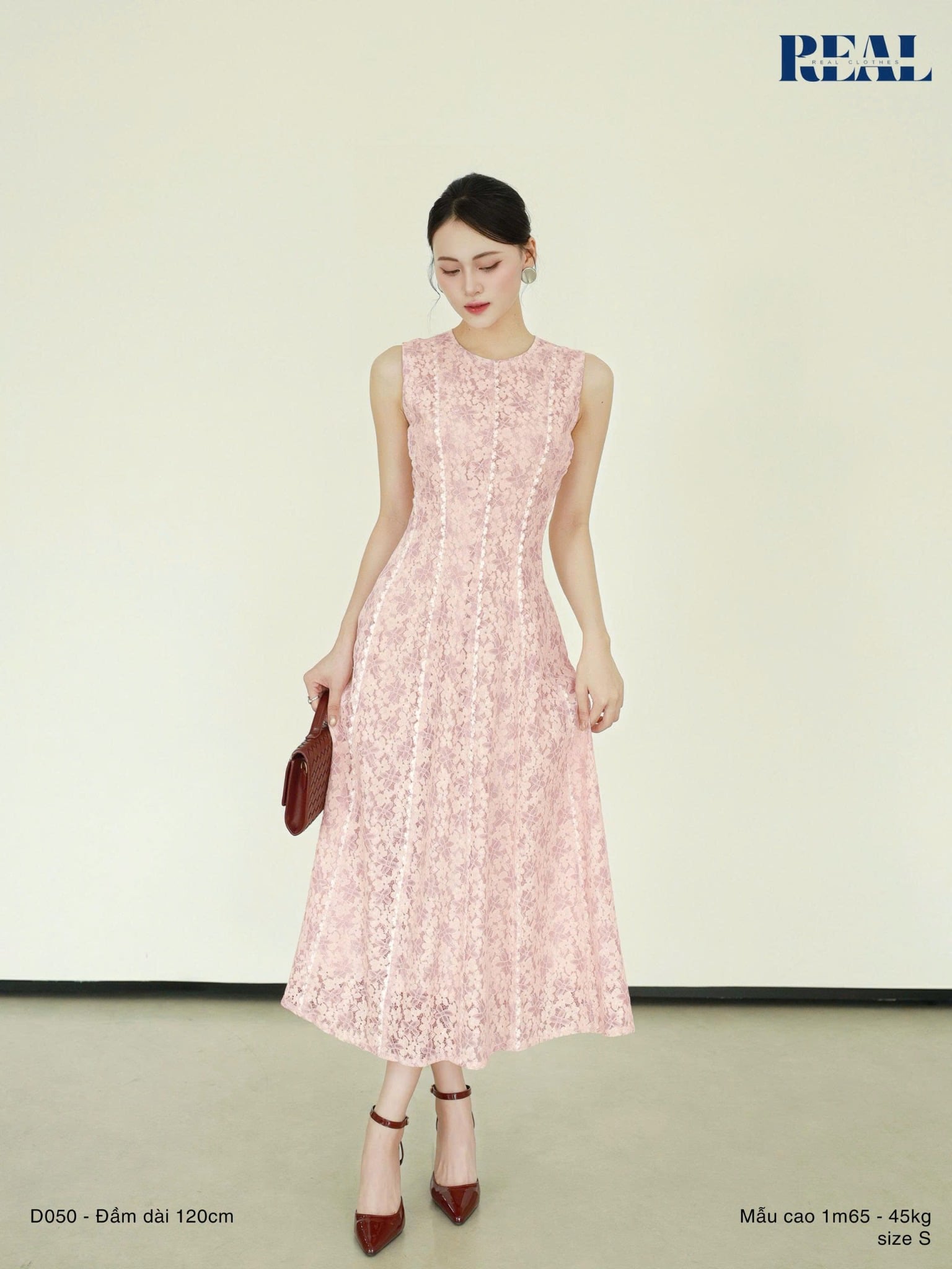  Đầm Tuyết Mai hồng 