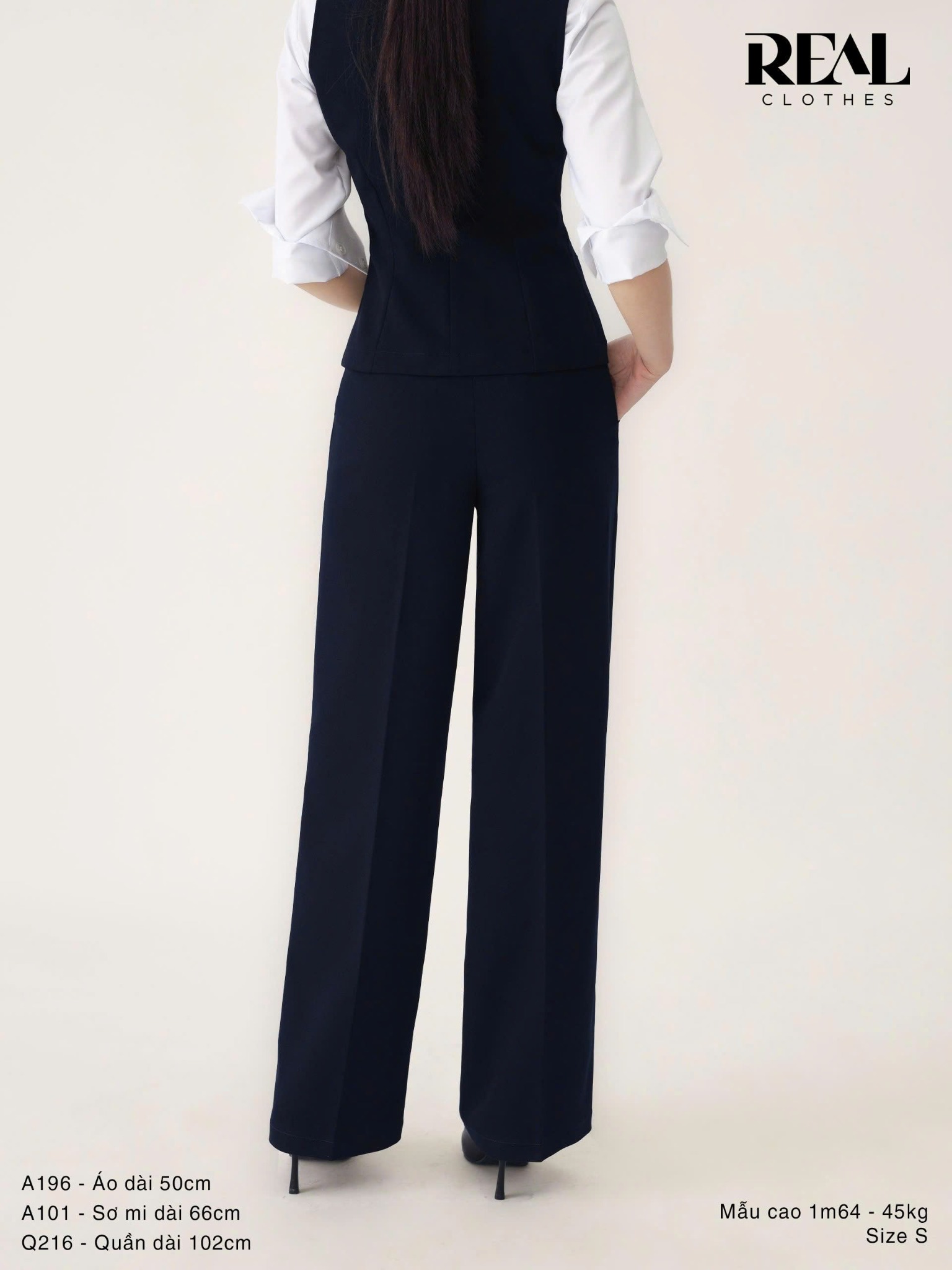 Áo kiểu ghile xanh đen