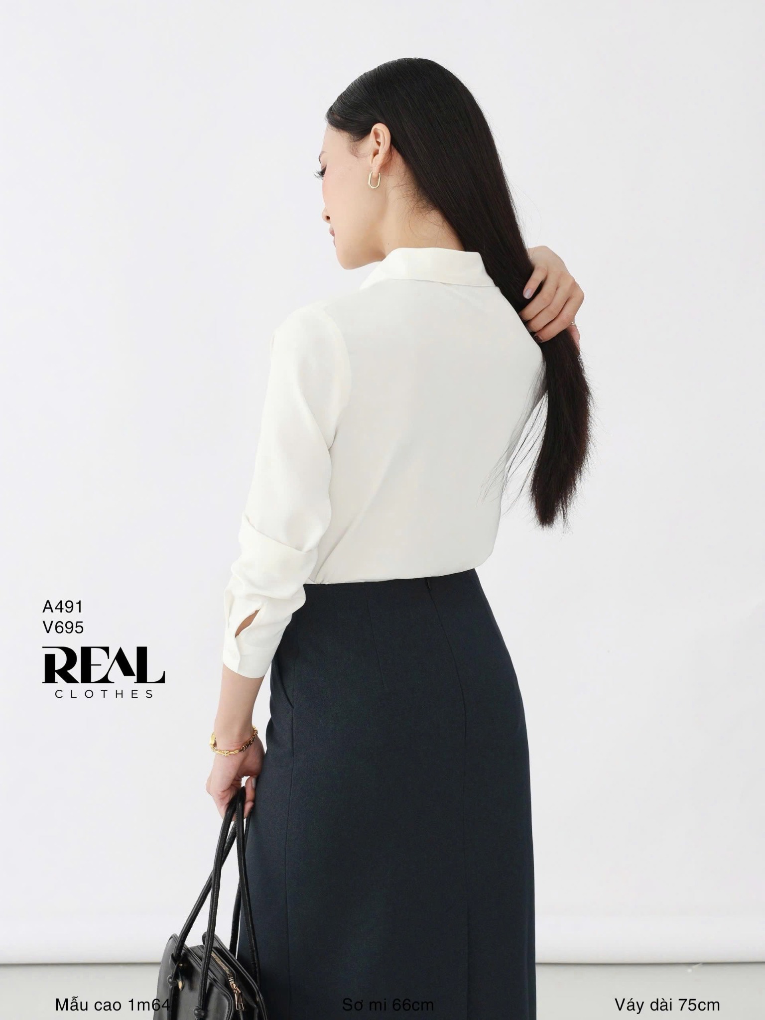 Váy Japan dài xi măng - size XS