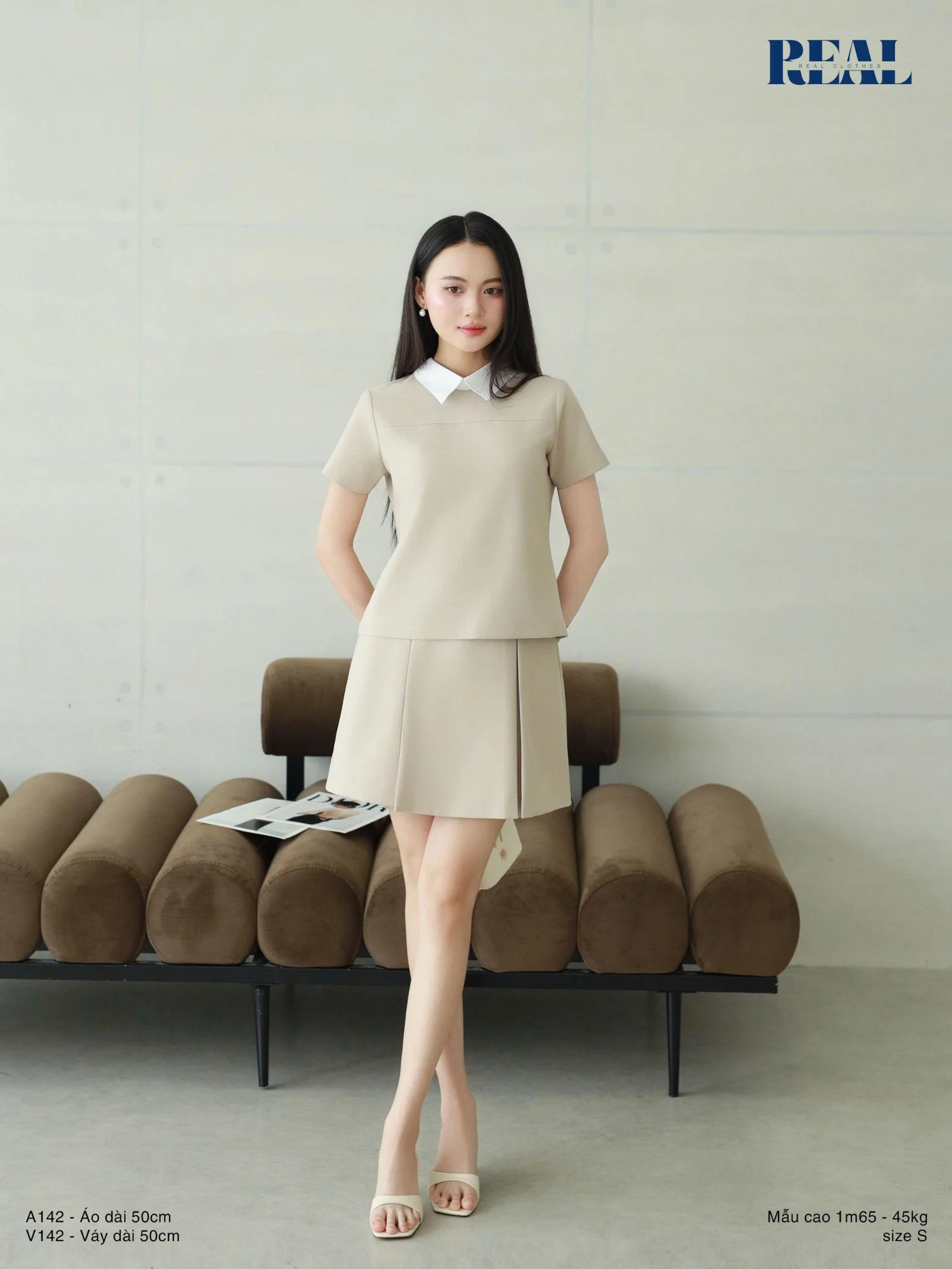 Váy xếp li dáng A ngắn SALE