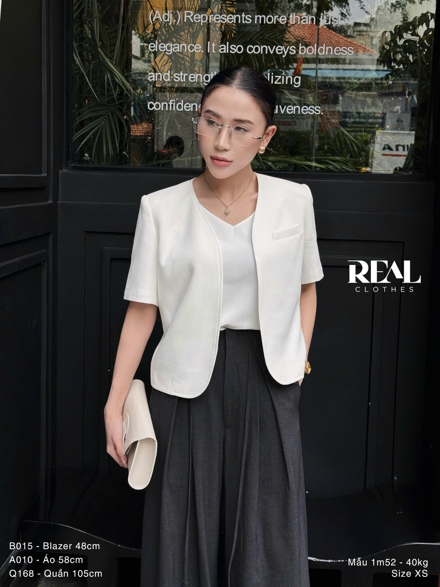 Quần ống rộng xám đậm - size XS