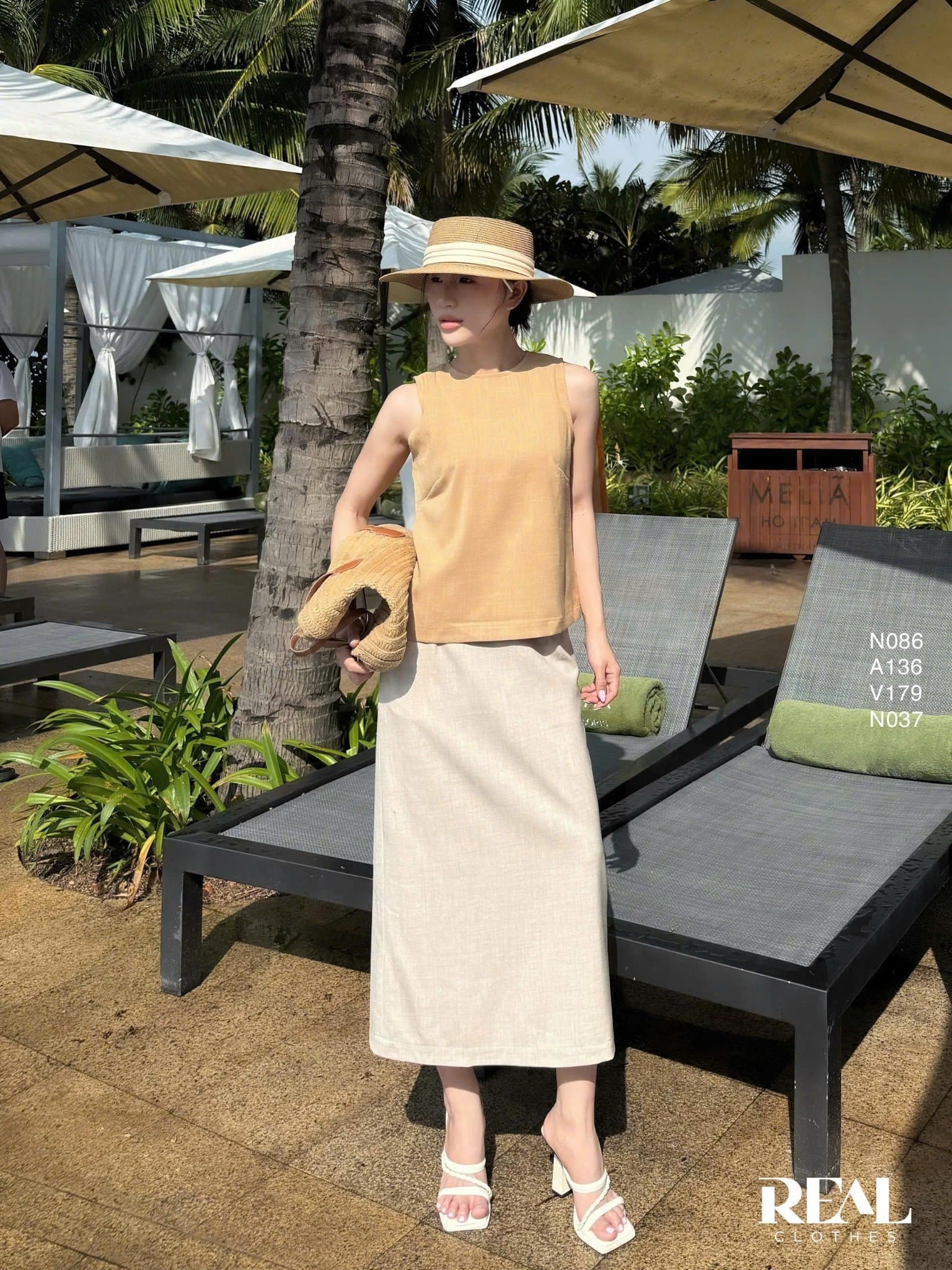 Áo linen cafe sữa