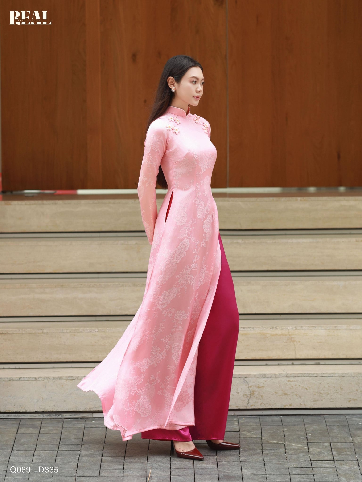 Áo dài truyền thống Nhã An tay dài