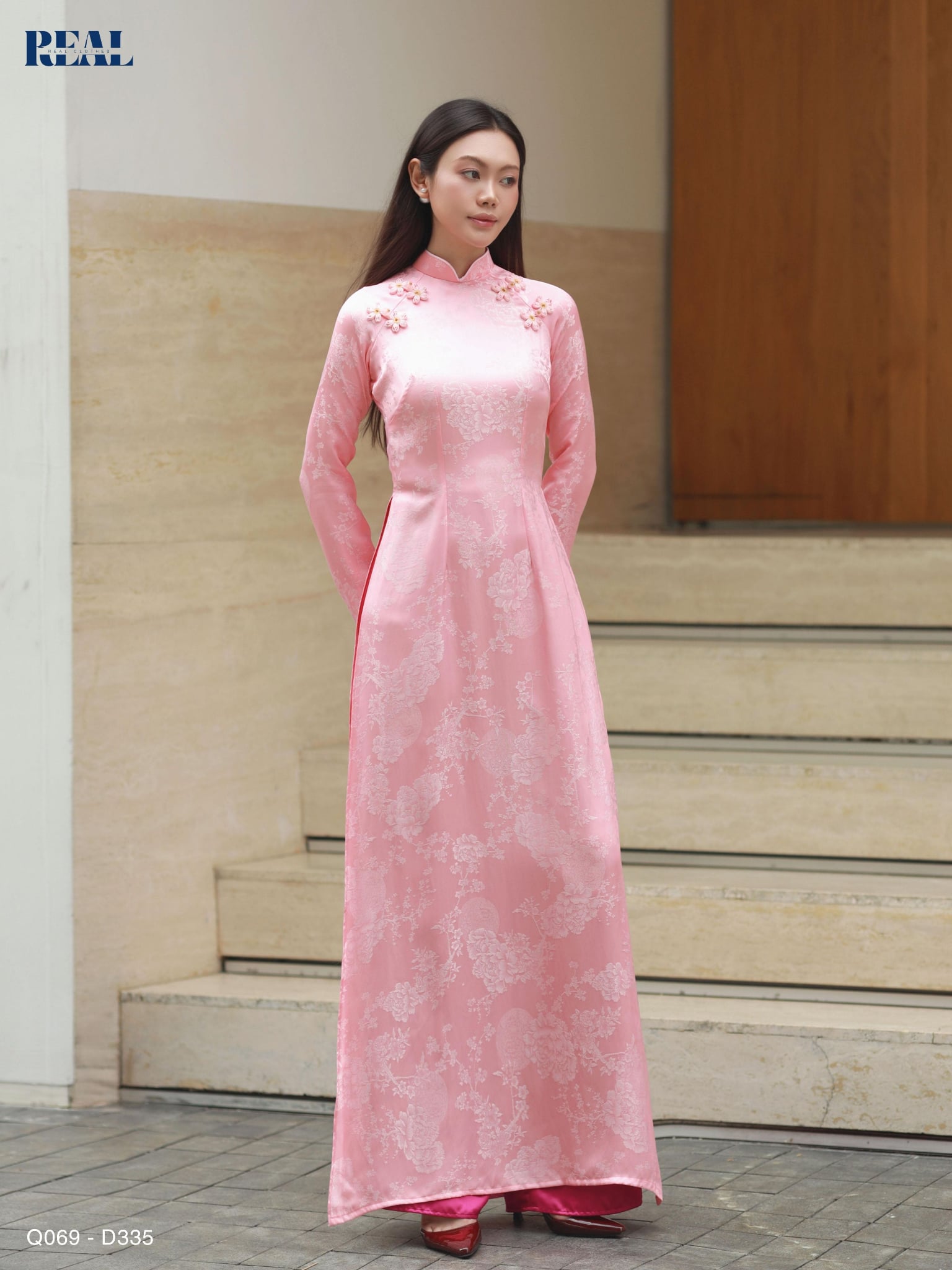 Áo dài truyền thống Nhã An tay dài