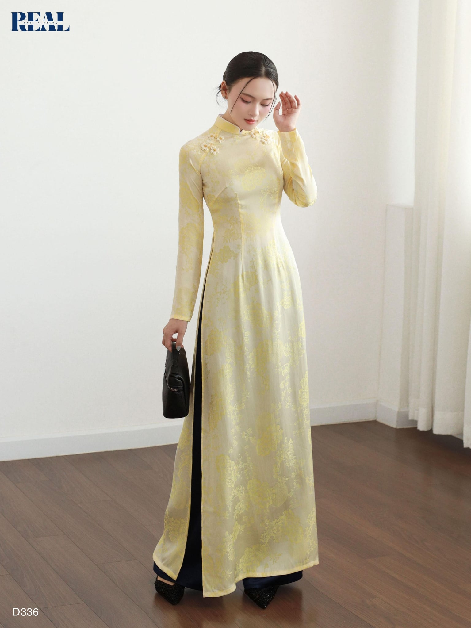  Áo dài truyền thống Nhã An tay dài 