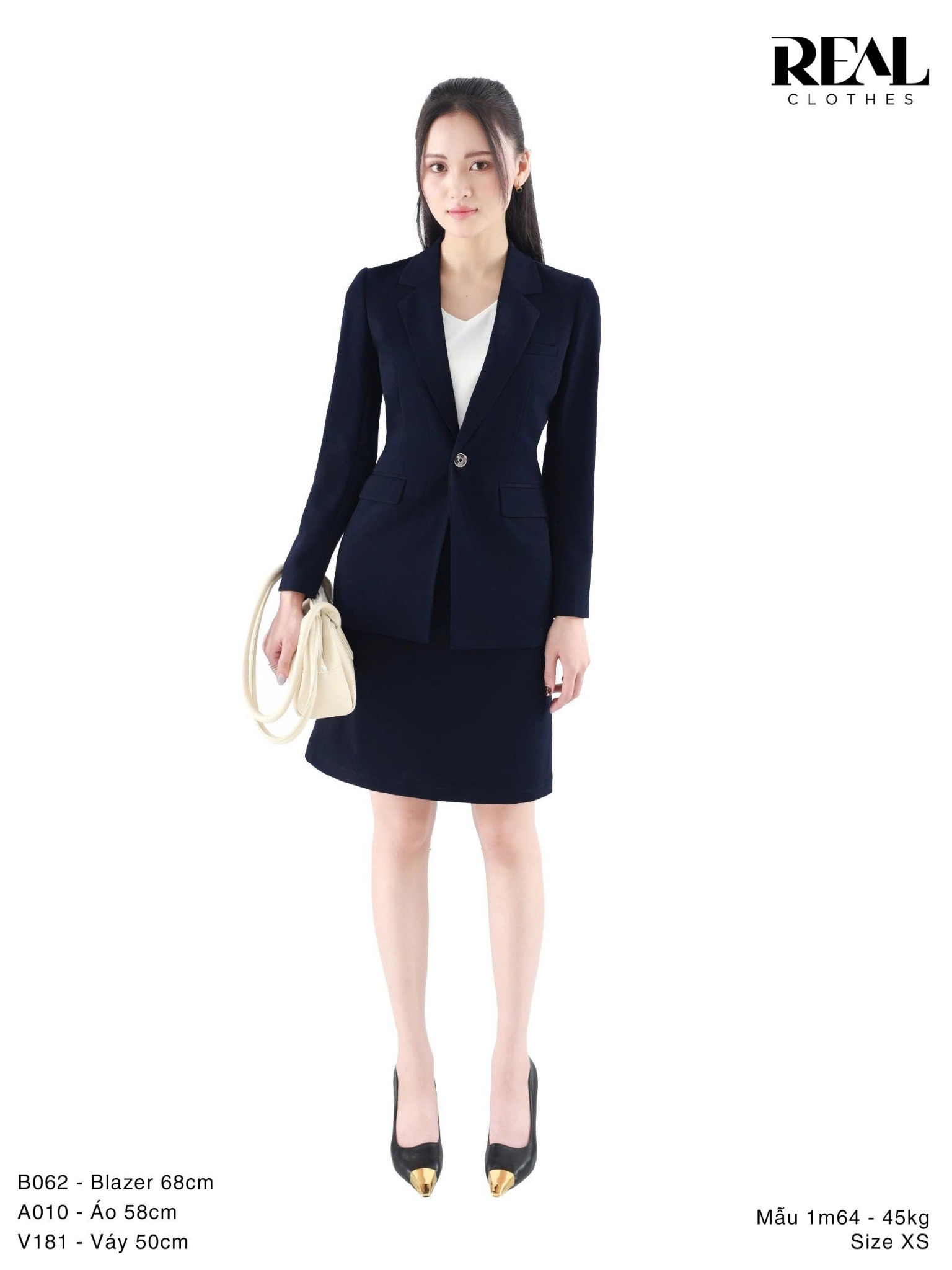 Váy Tokyo cindy xanh đen