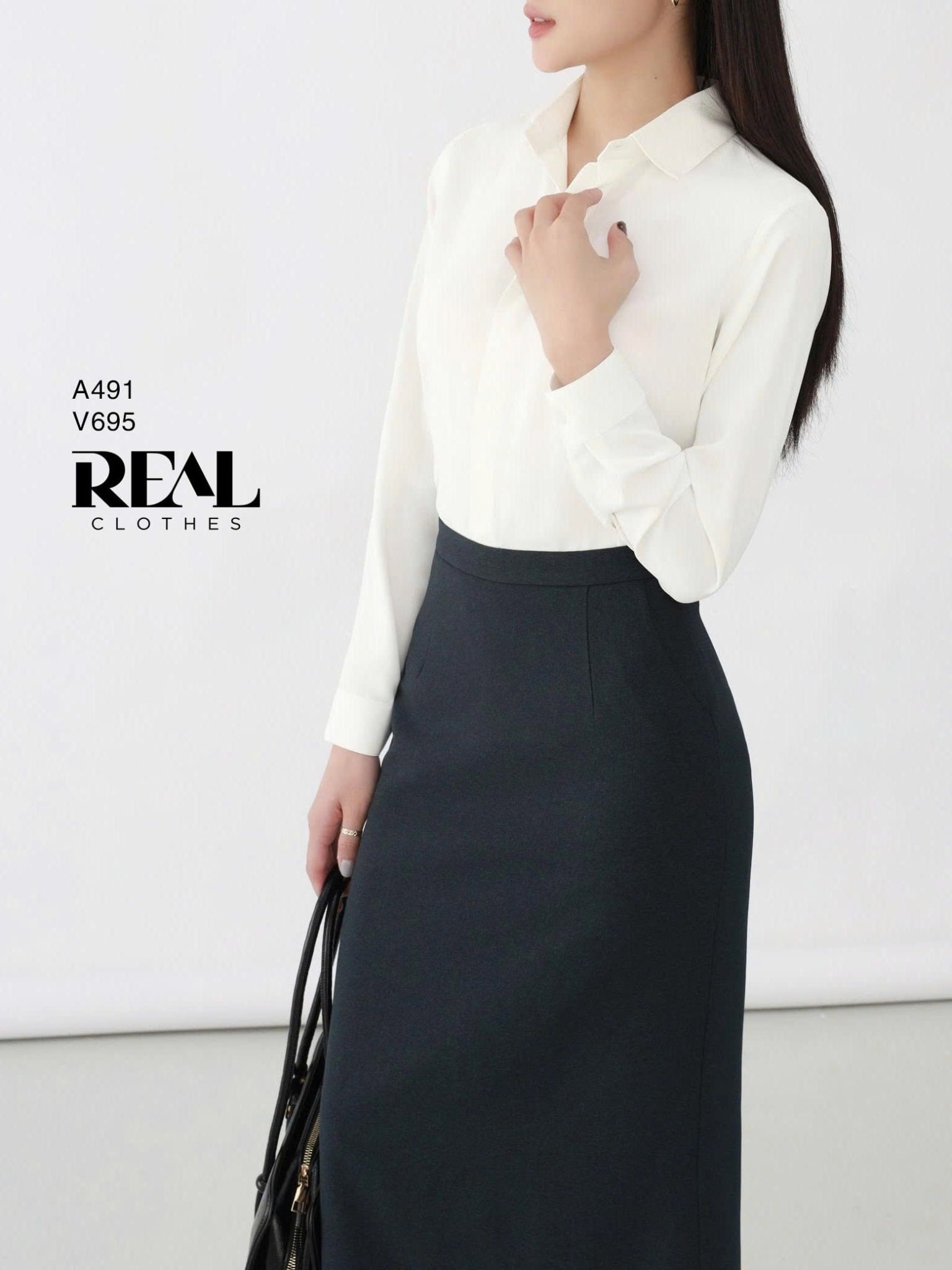 Váy Japan dài xi măng - size XS