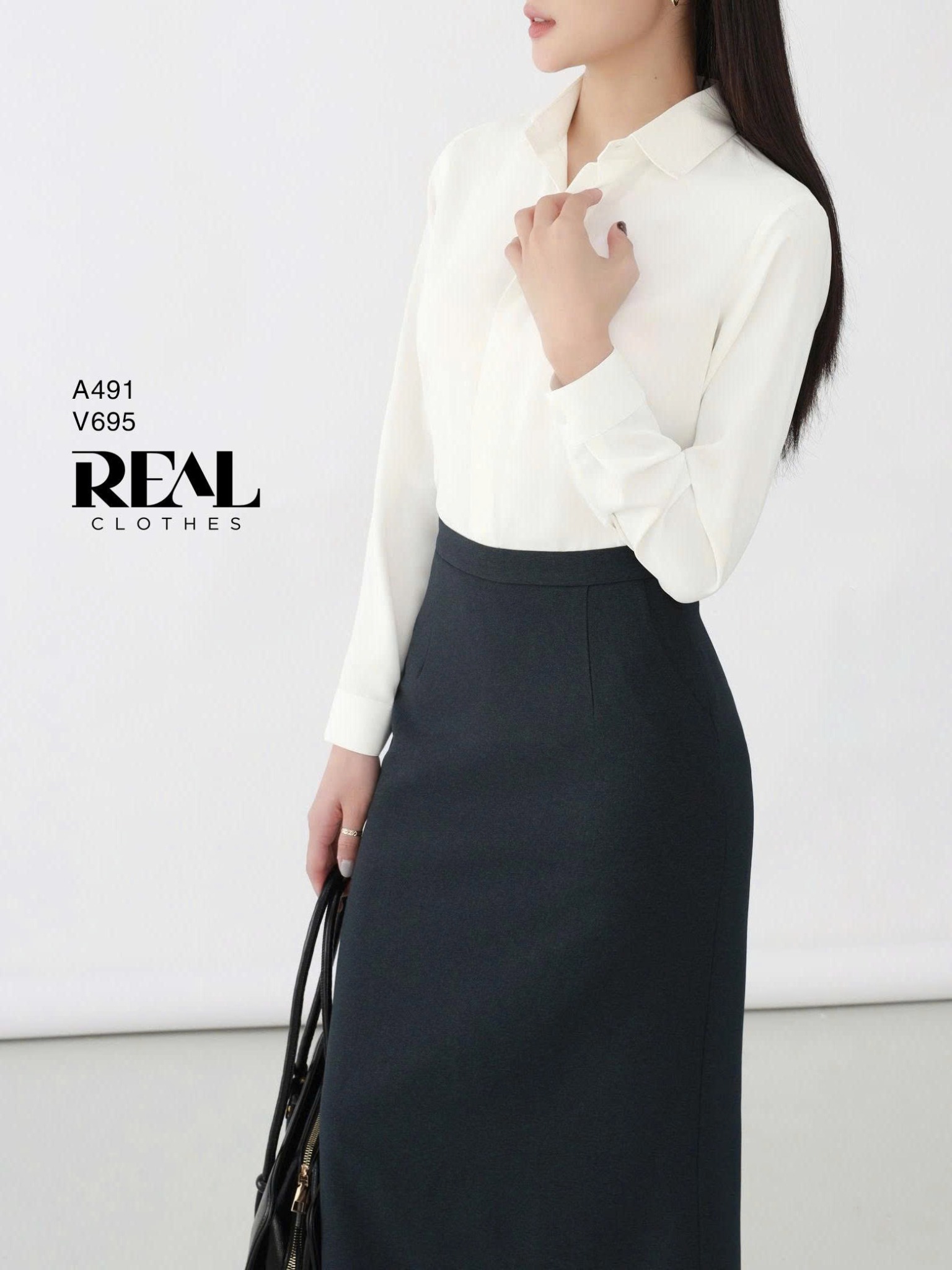 Sơ mi cổ mềm trắng MỚI