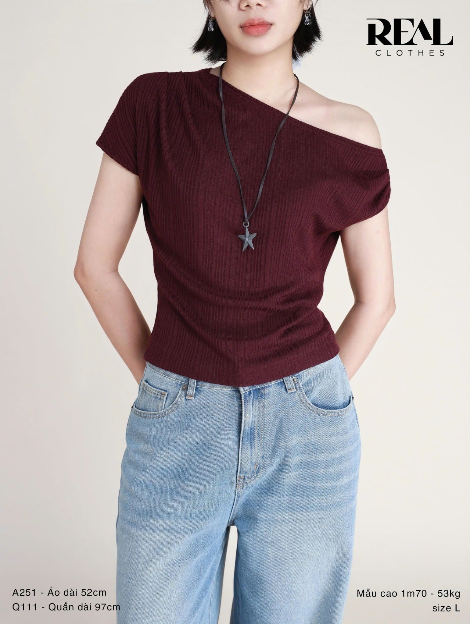 Quần Jeans suông xanh nhạt