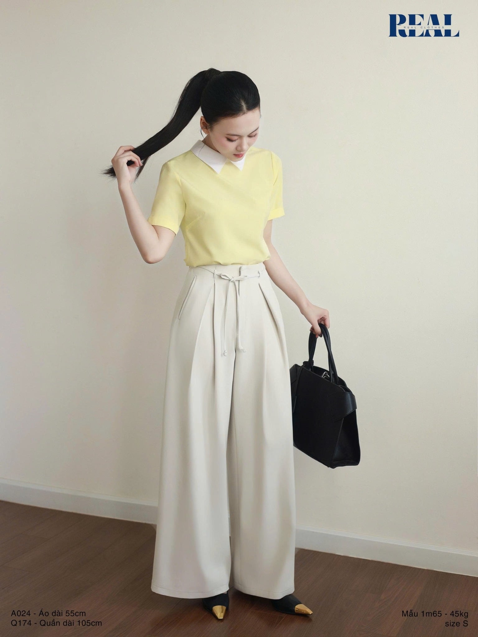 Sơ mi Hailey vàng