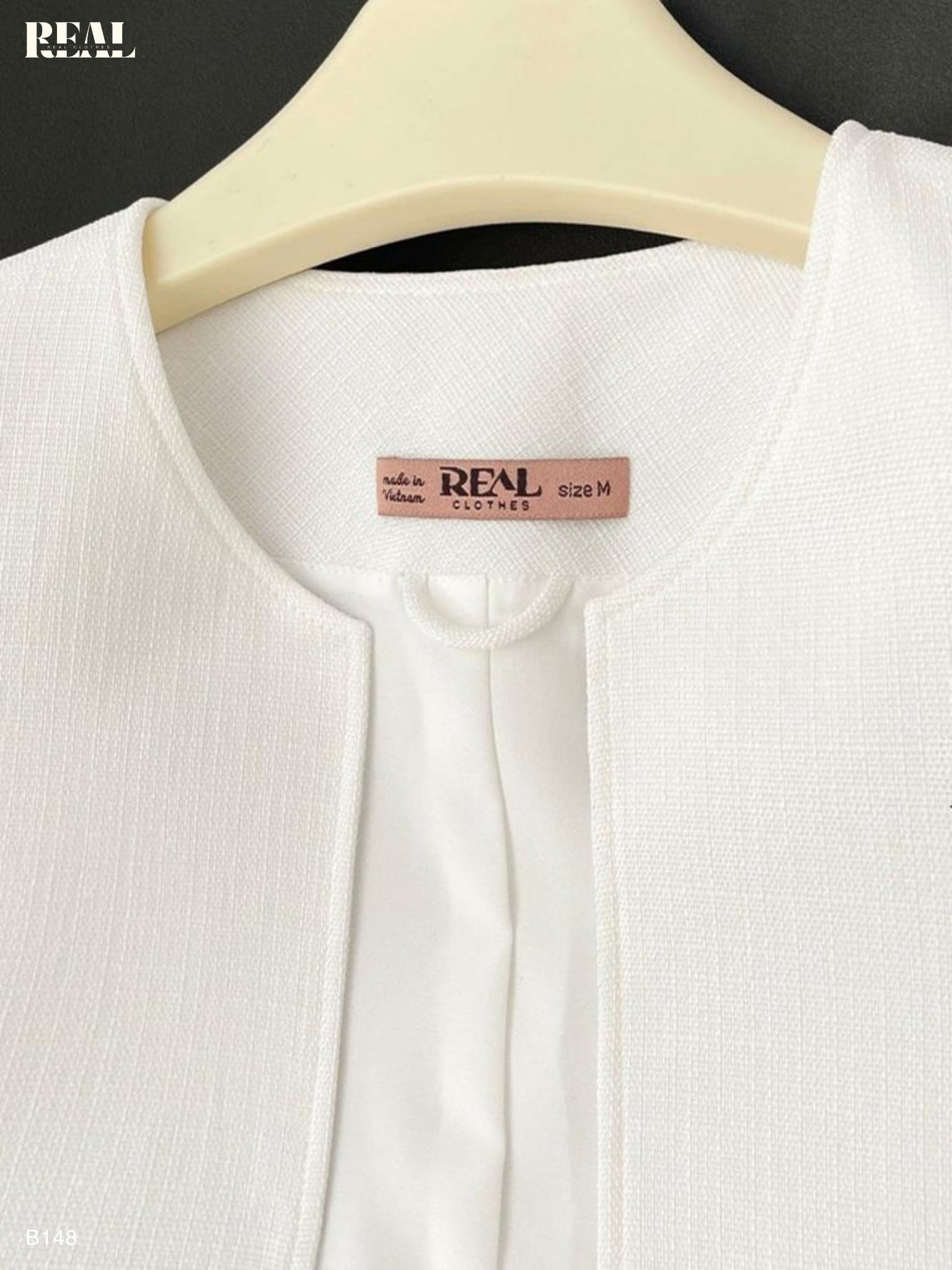 Blazer cổ tròn