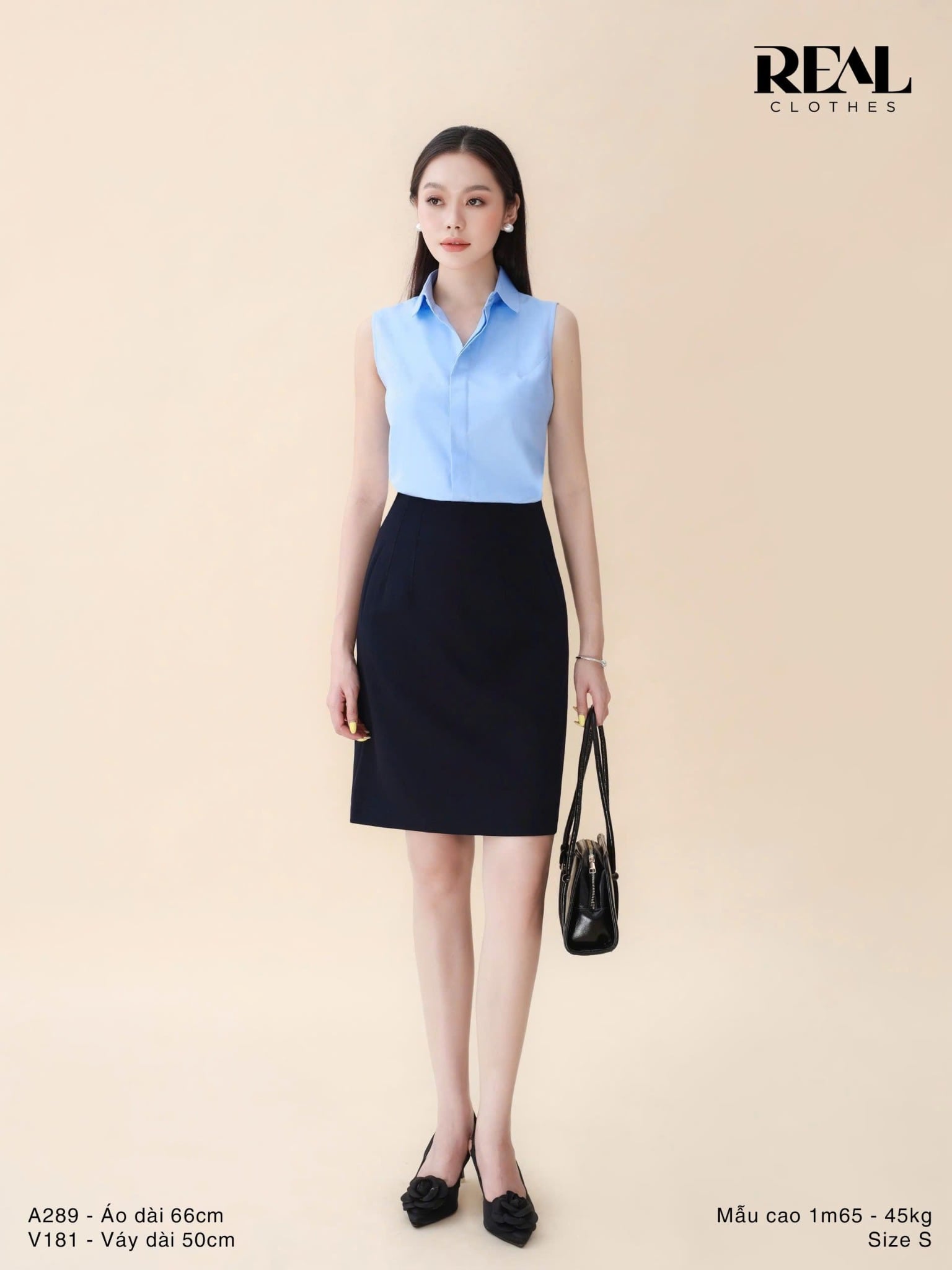 Sơ mi blue không tay