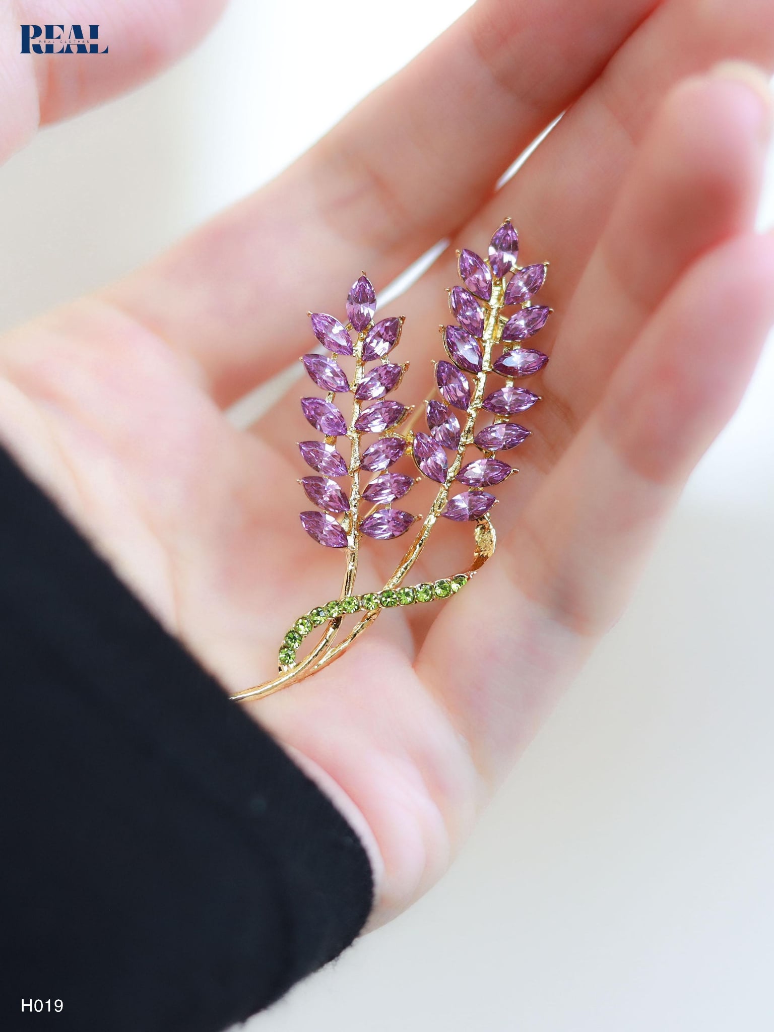  Cài áo lavender 