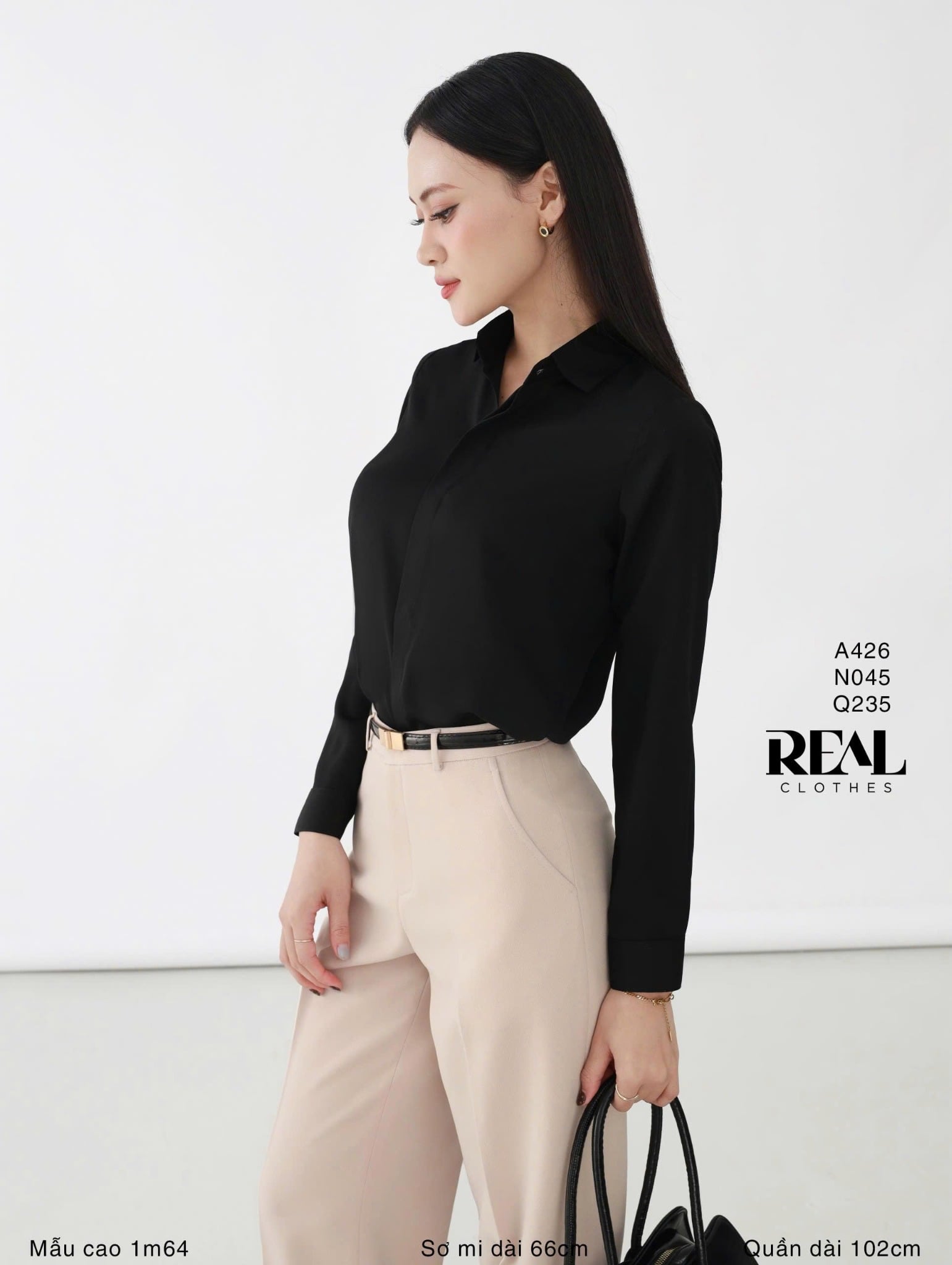 Quần suông Paris nude