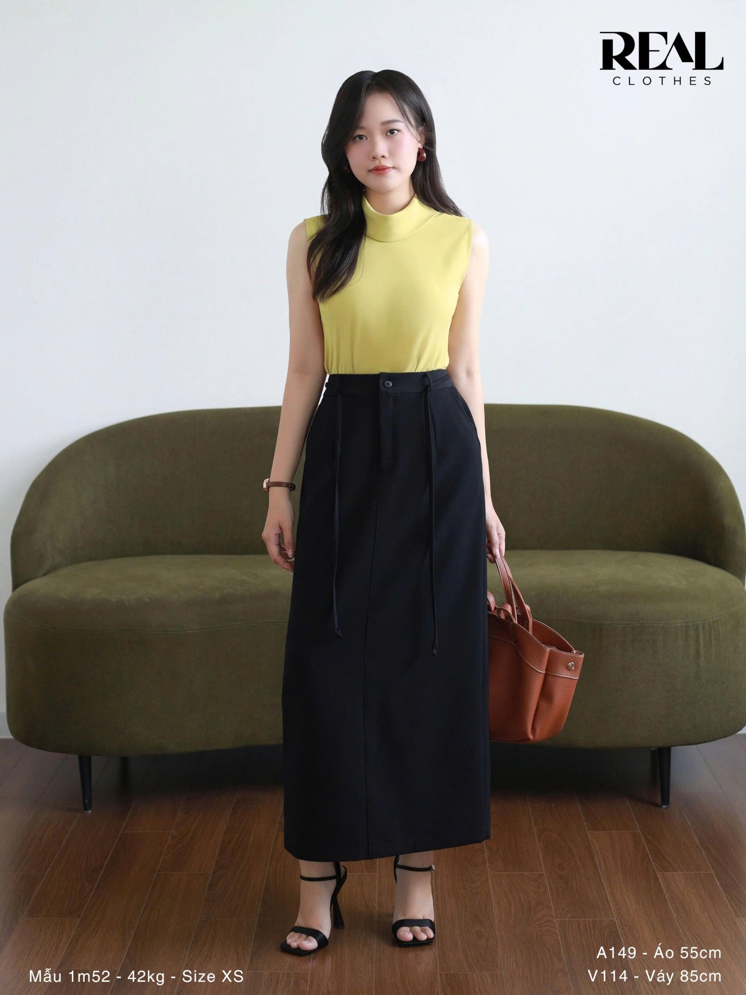  Váy suông đen - size XS 