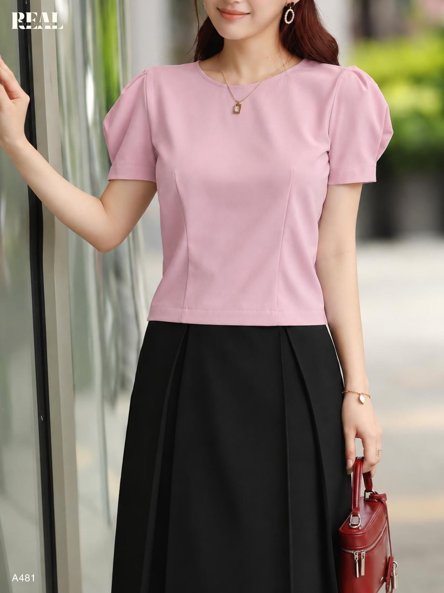 Croptop tay phồng