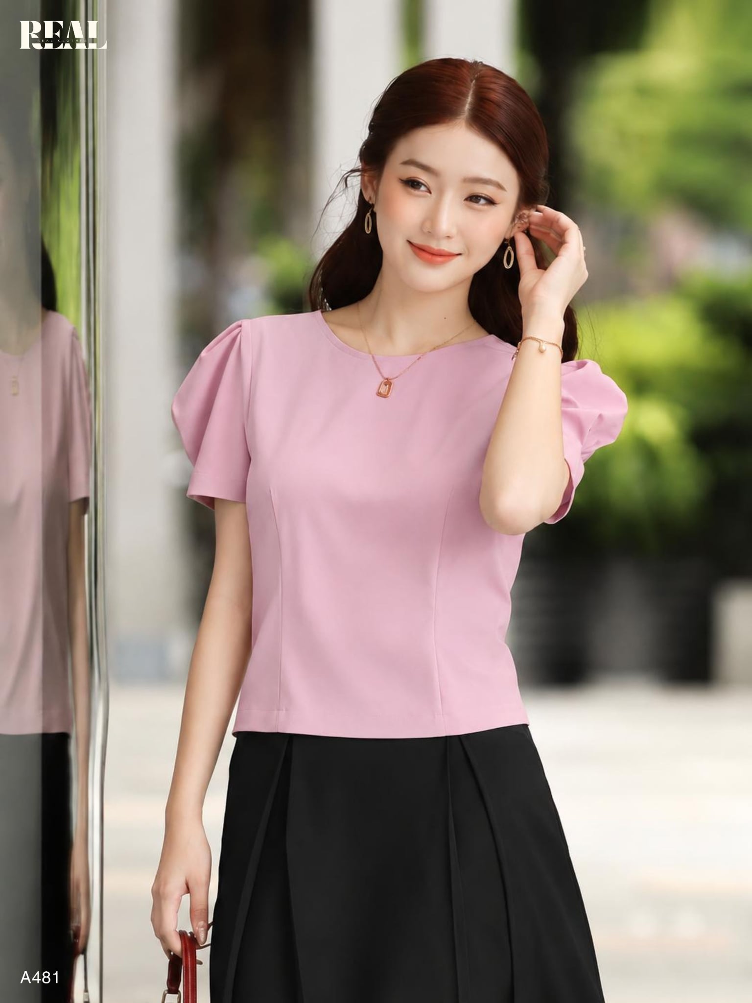 Croptop tay phồng