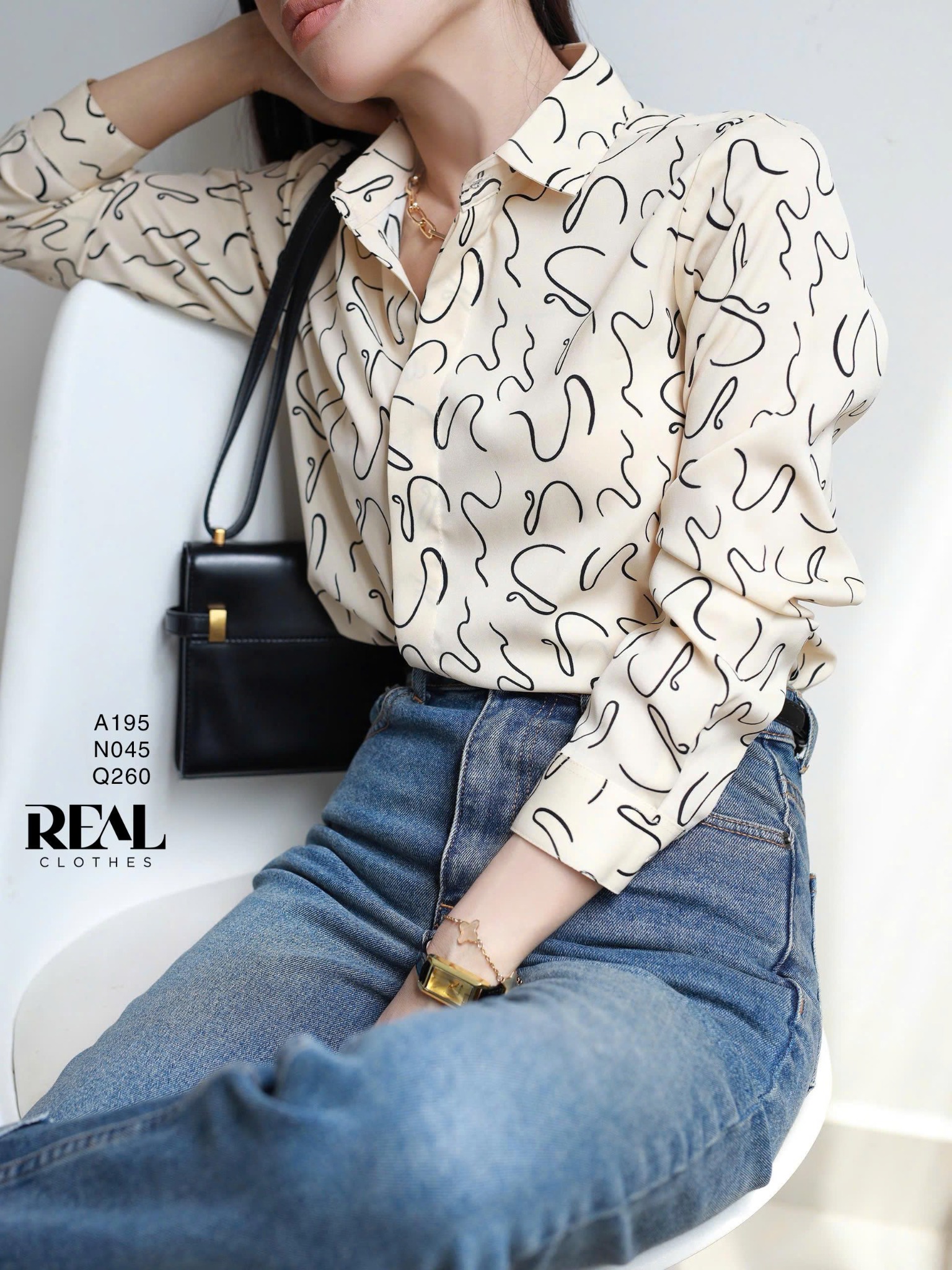 Sơ mi vệt kem SALE