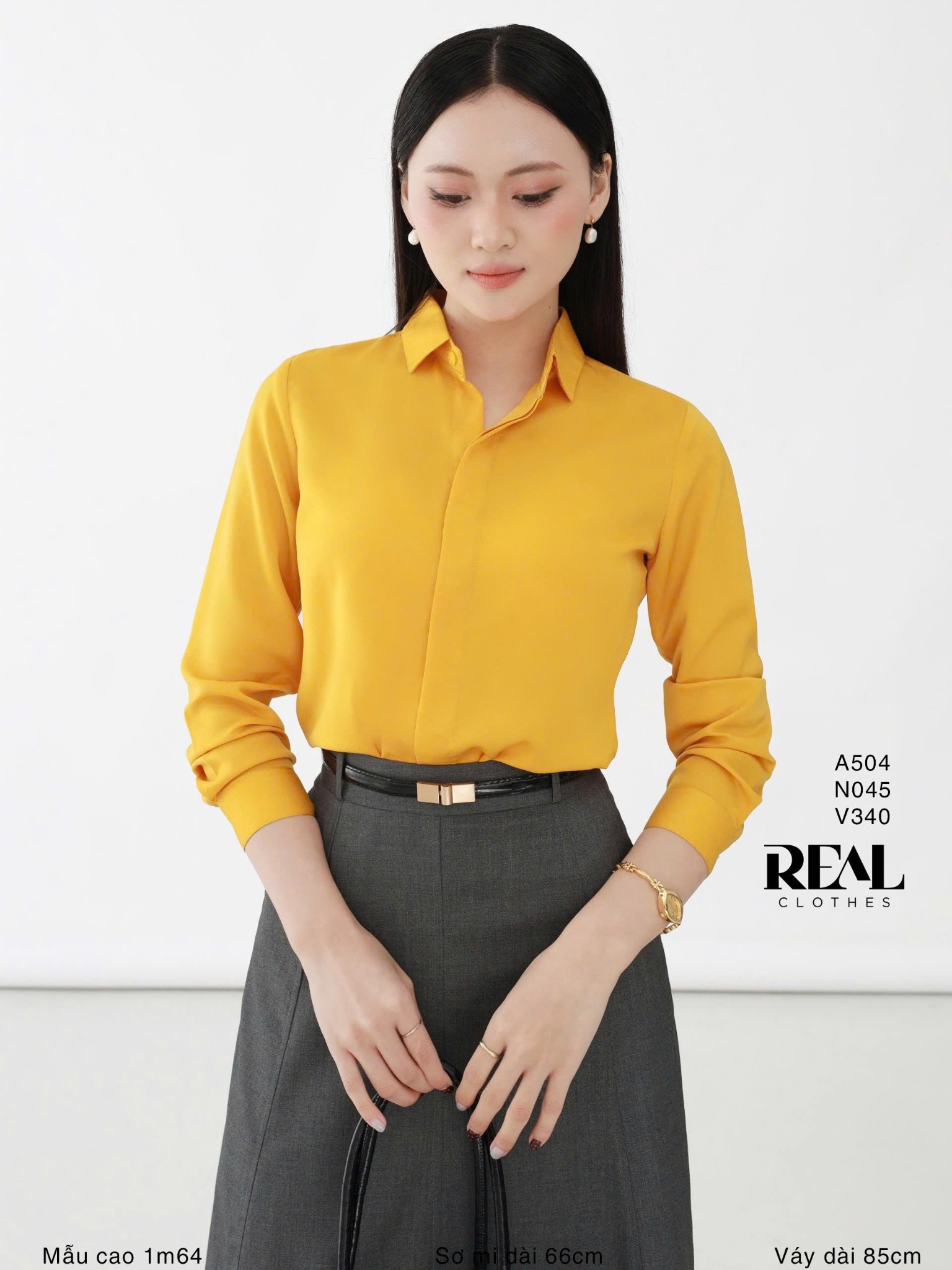 Váy Rachel xám đậm