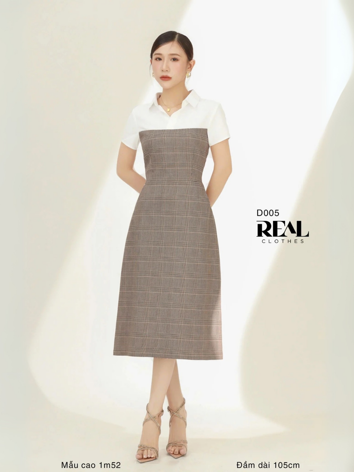Đầm phối màu SALE