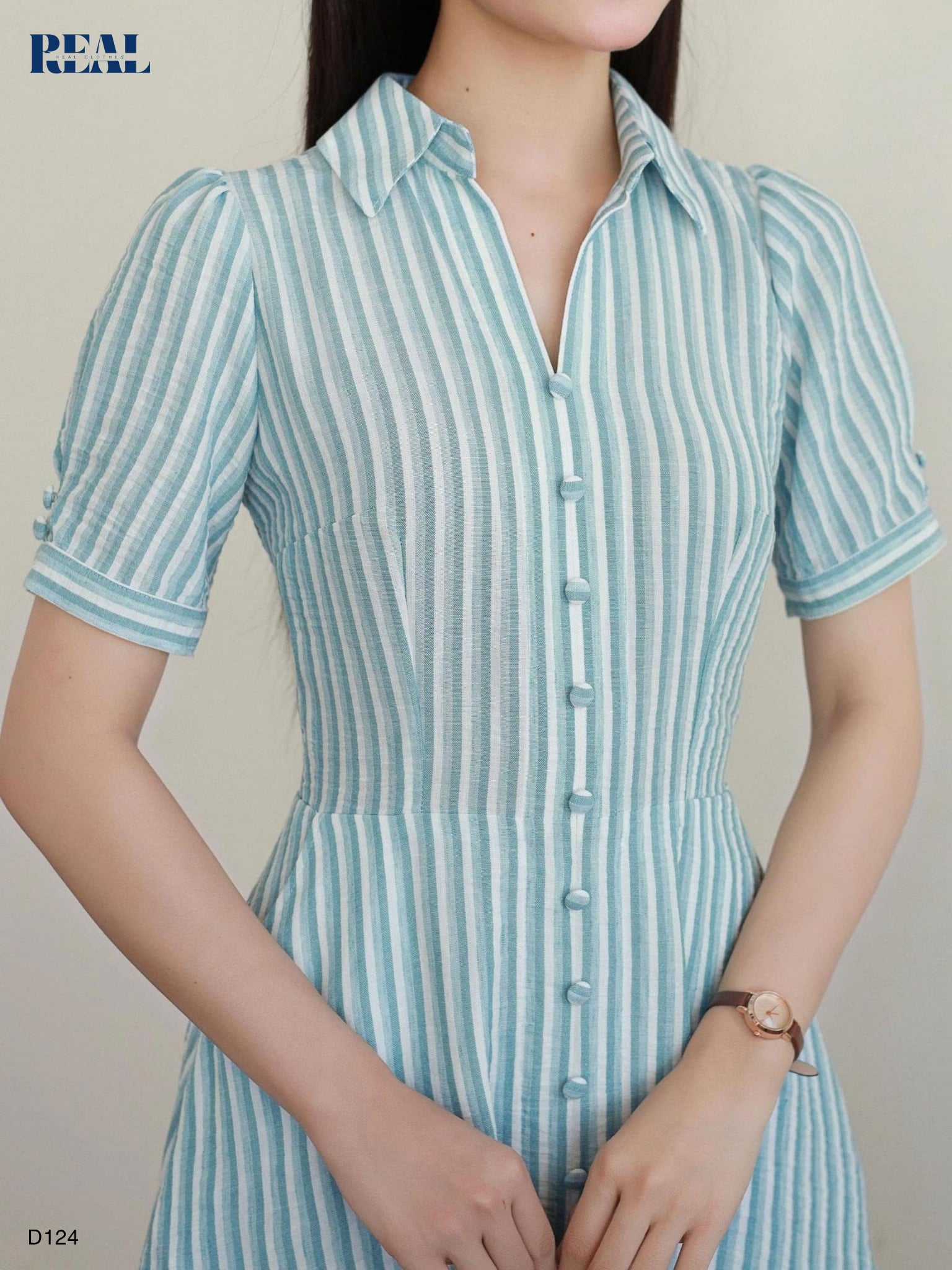 Đầm Love sọc