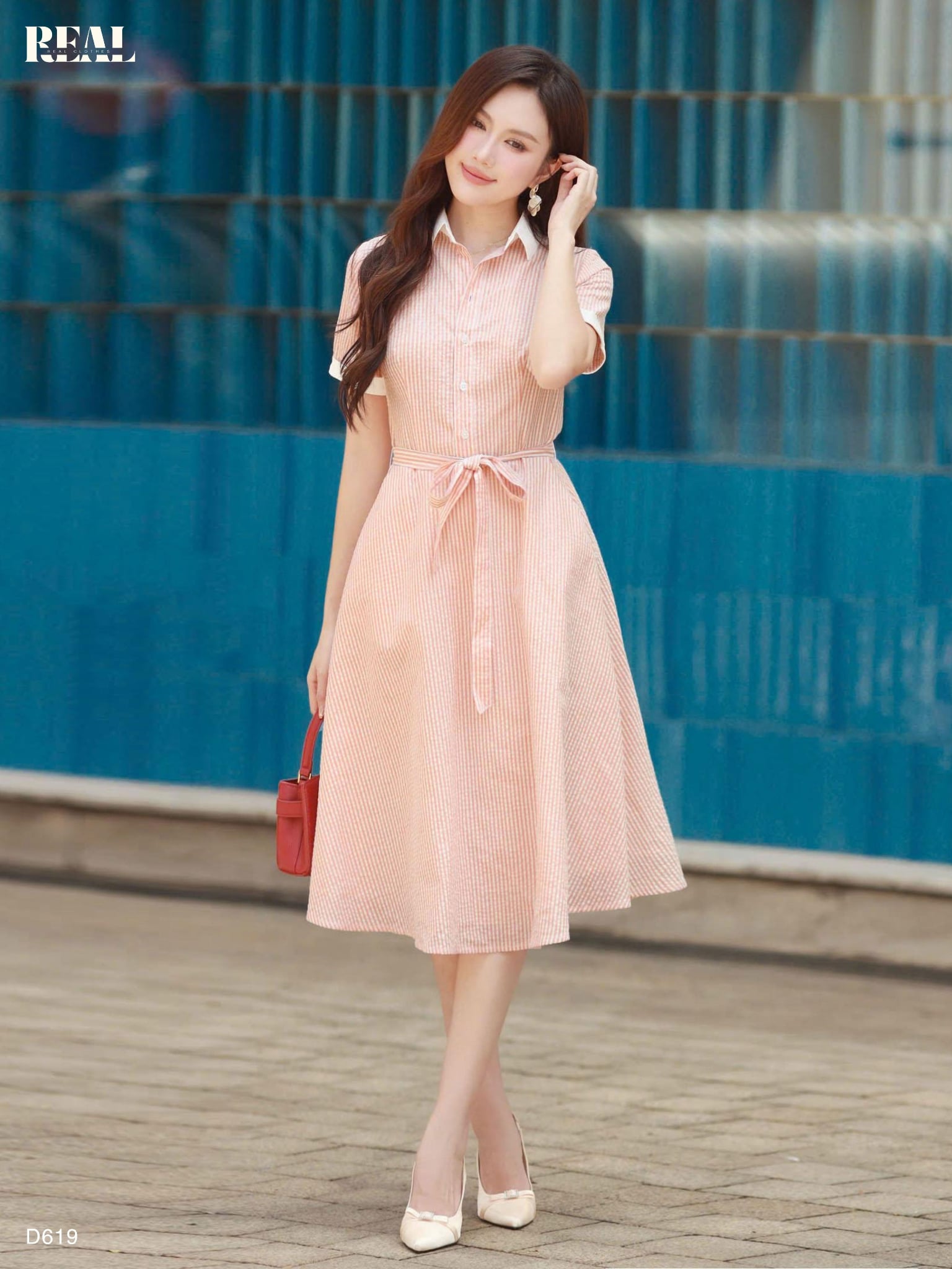 Đầm sơ mi xòe