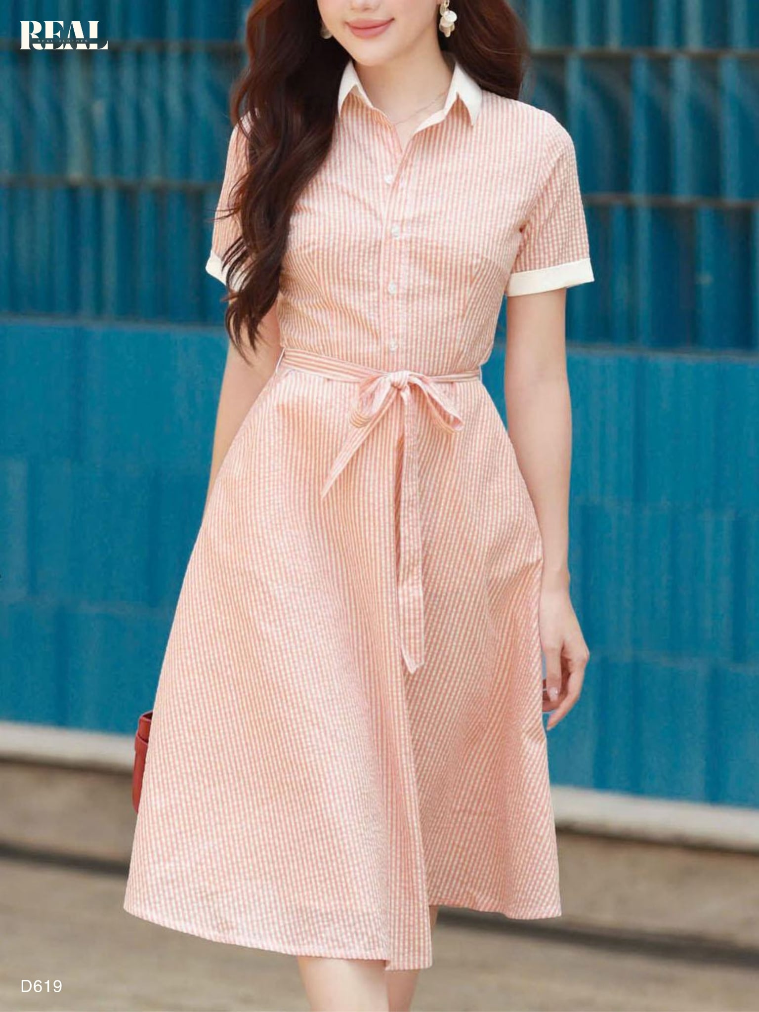 Đầm sơ mi xòe