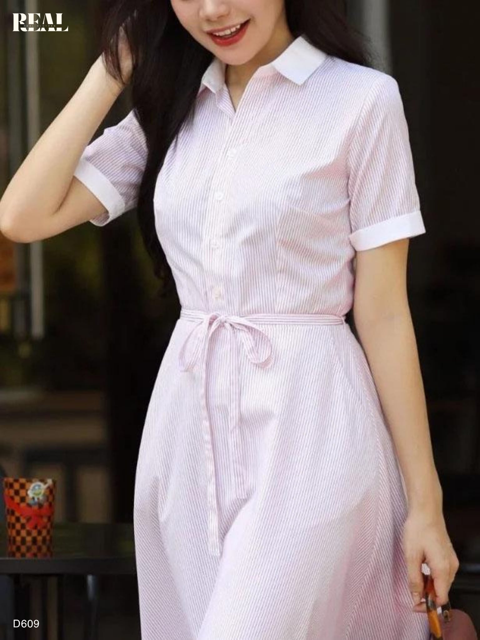 Đầm sơ mi xòe