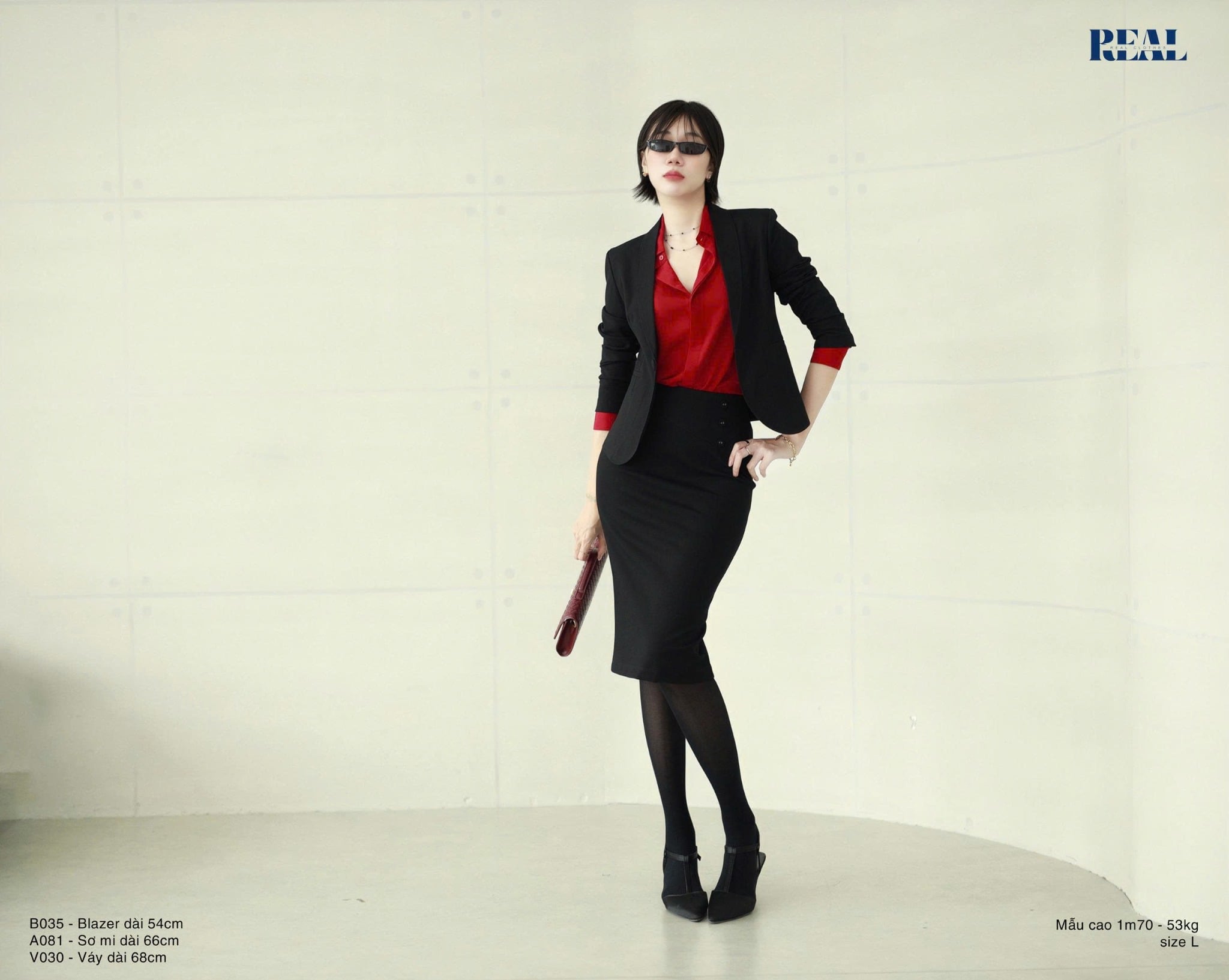 Bút chì thun tôn eo đen