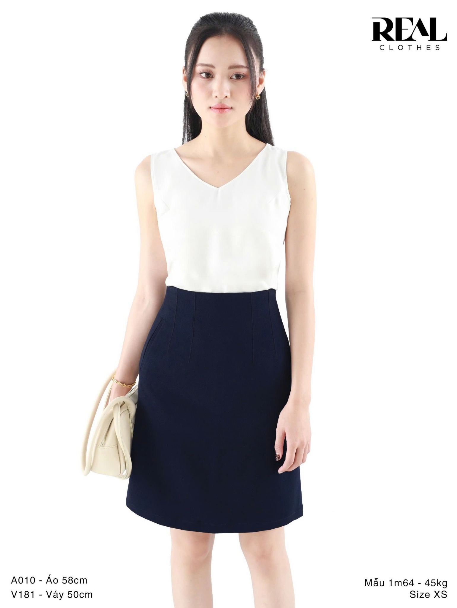 Váy Tokyo cindy xanh đen