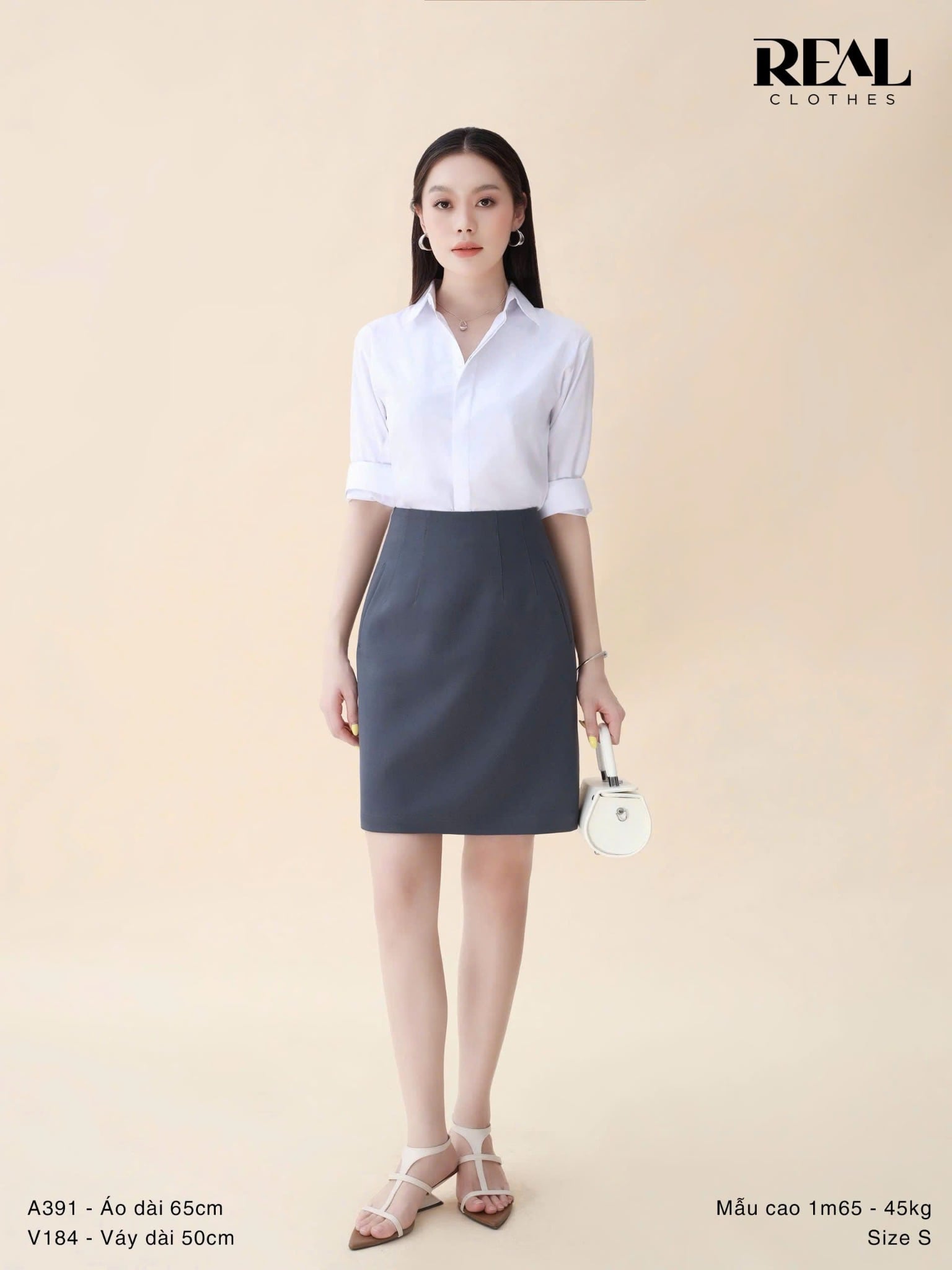 Sơ mi form rộng trắng MỚI