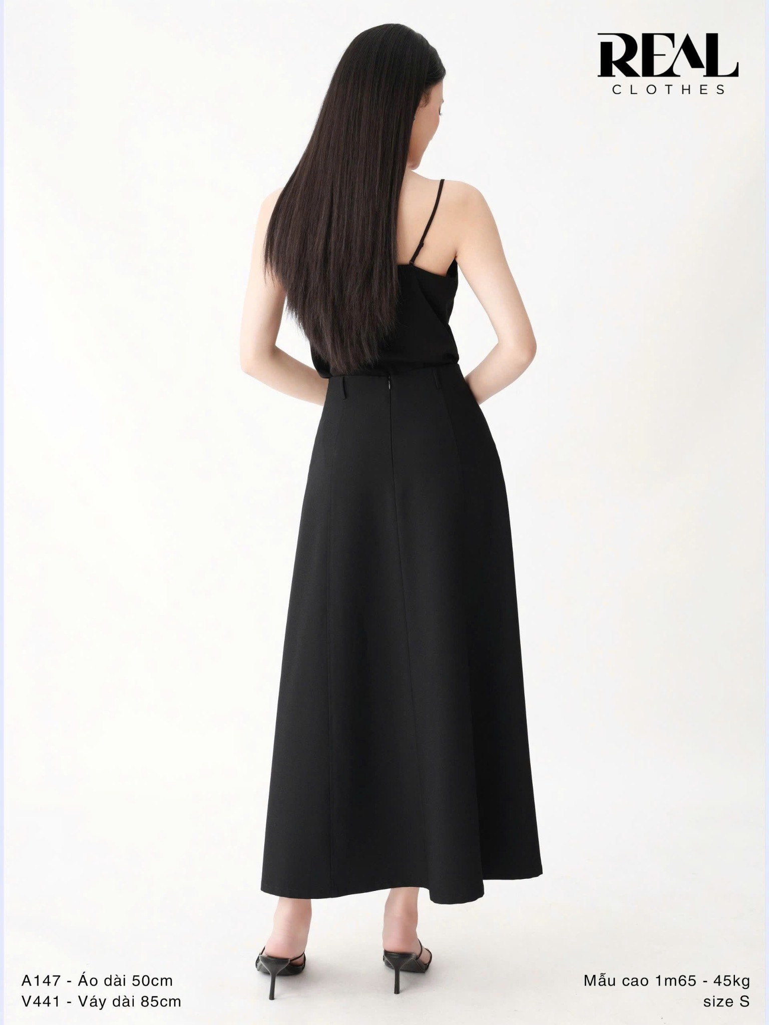 Váy Rachel đen 2026