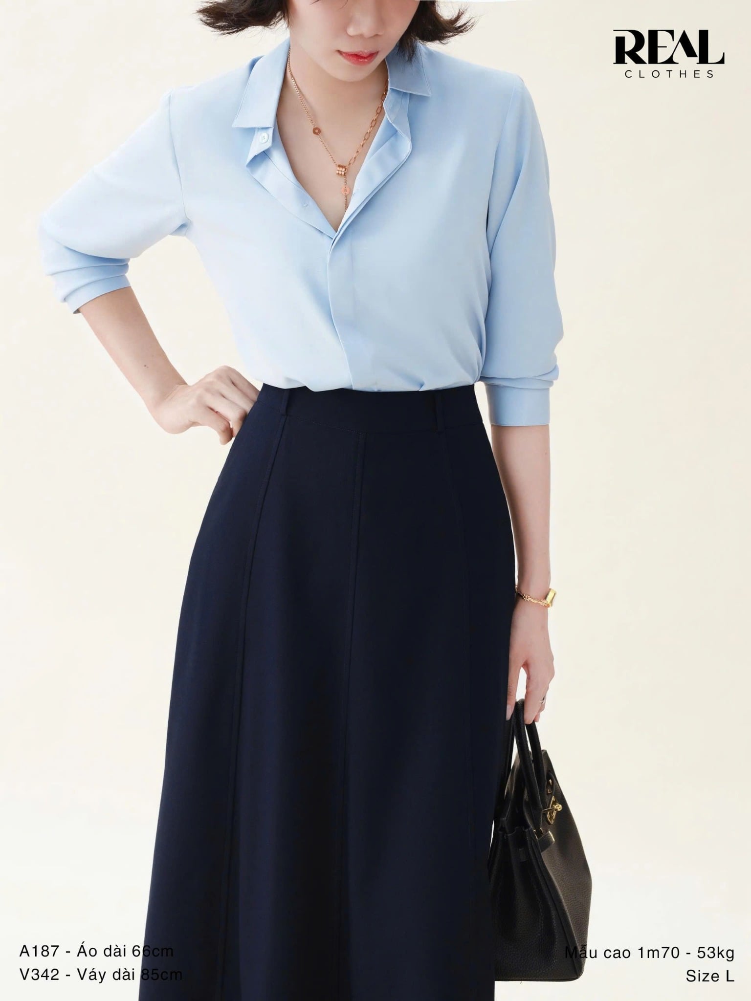  Sơ mi cổ mềm blue 