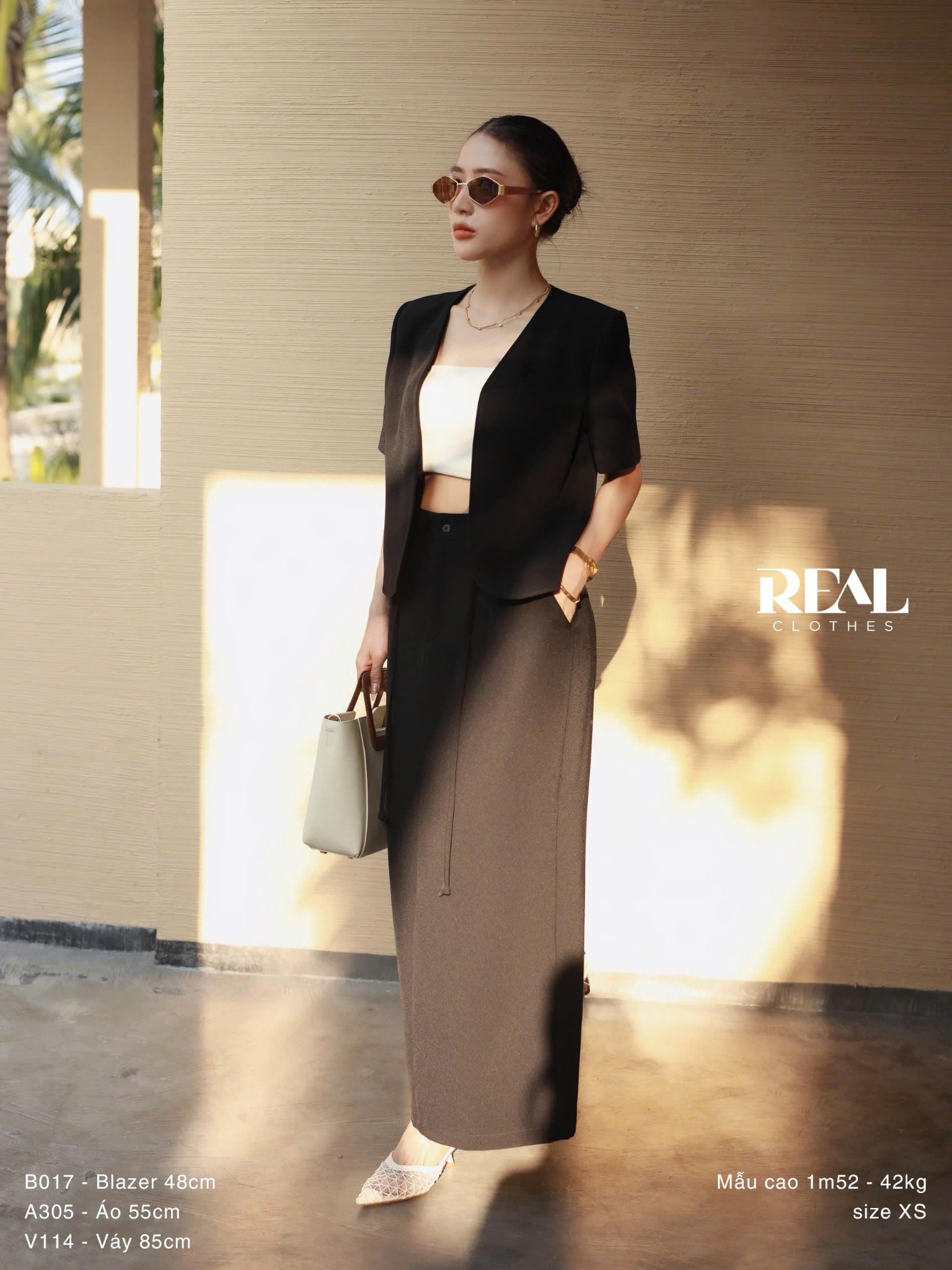 Váy suông đen - size XS