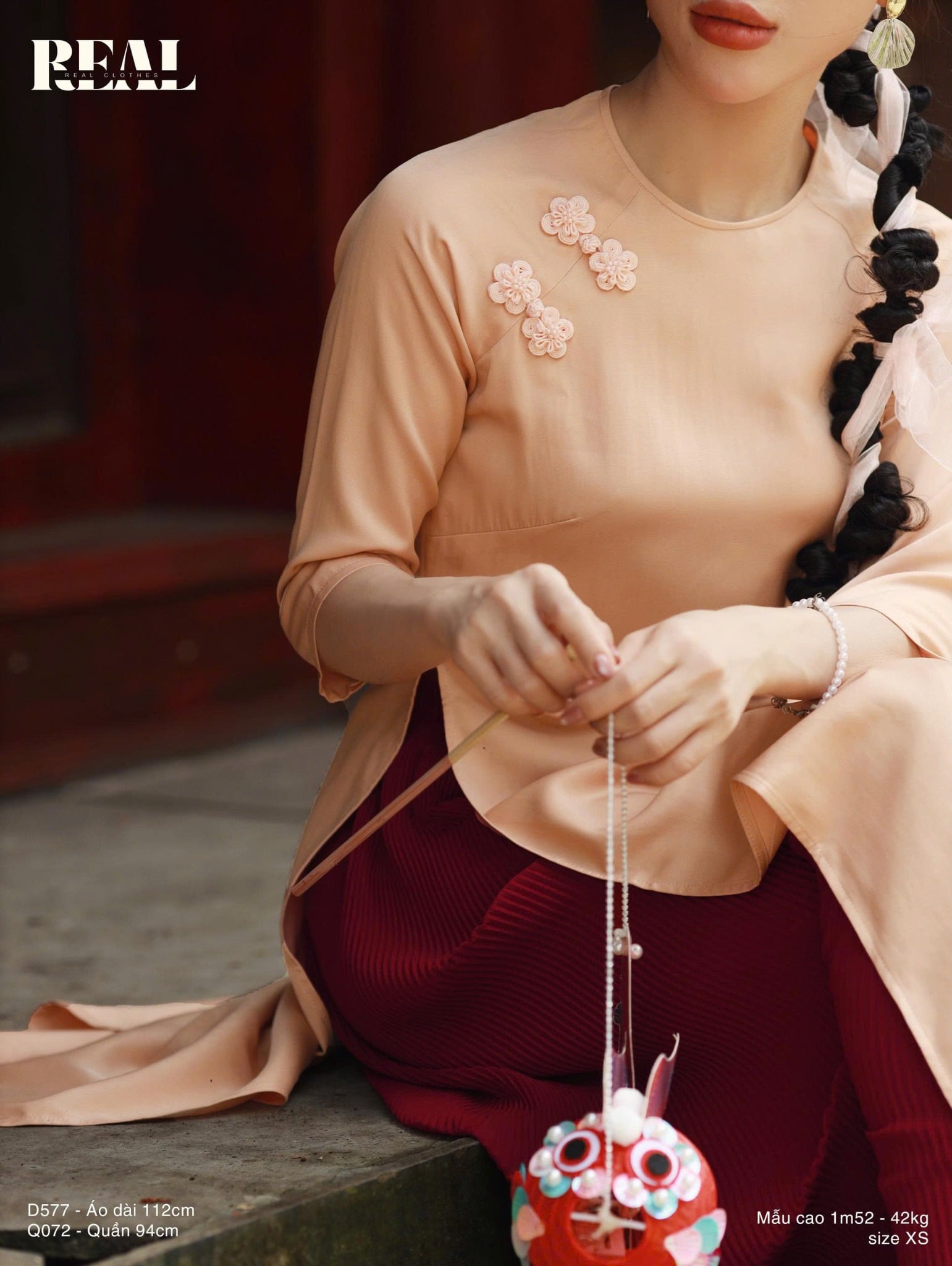 Quần dập li đỏ đô dài 80 / 94 SALE