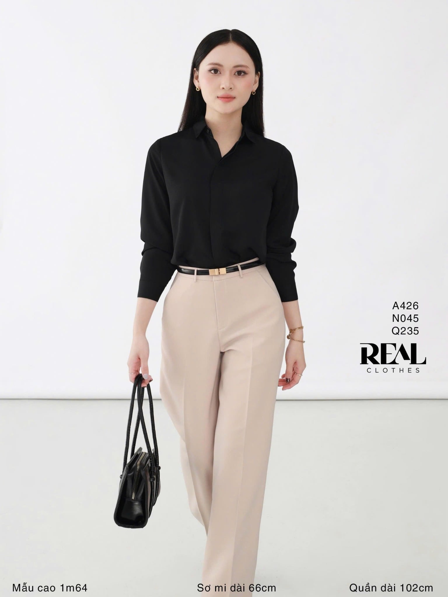 Quần suông Paris nude