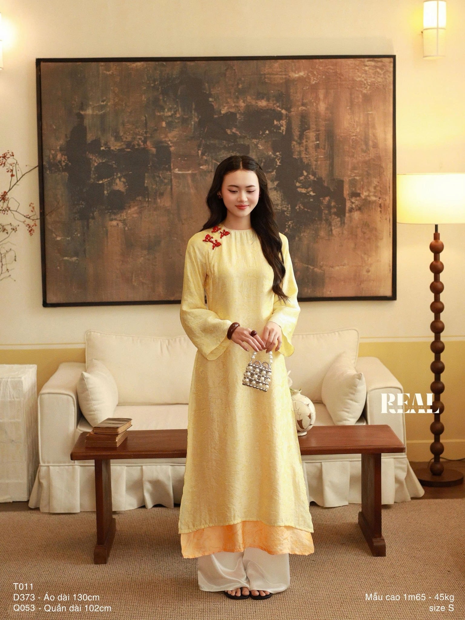  Áo dài 2 tà Lụa Là 