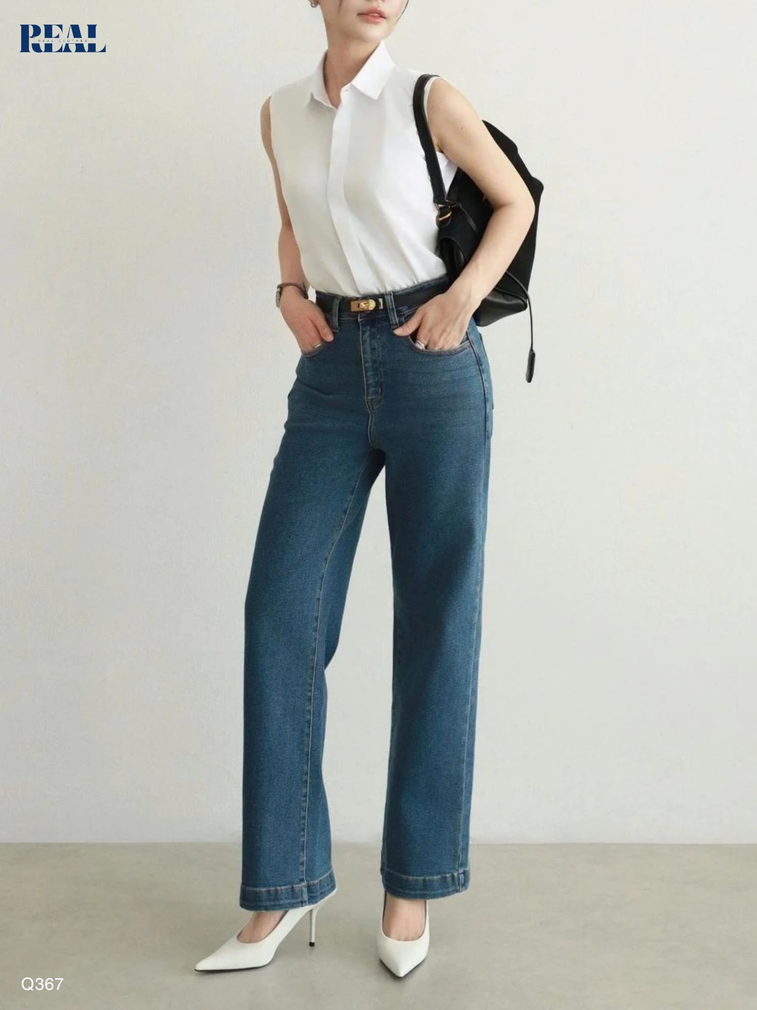  Quần Jeans ống đứng 
