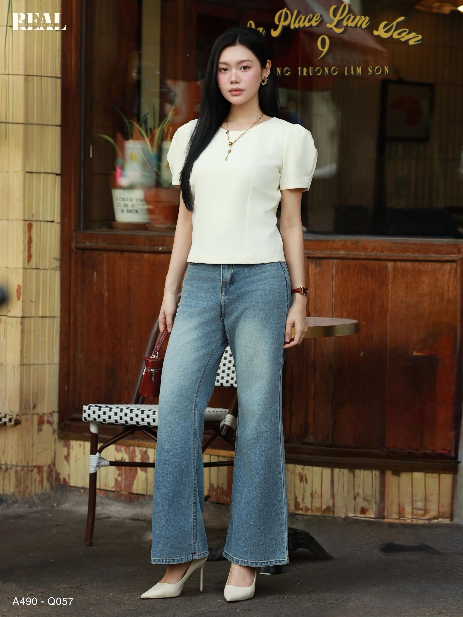Croptop tay phồng