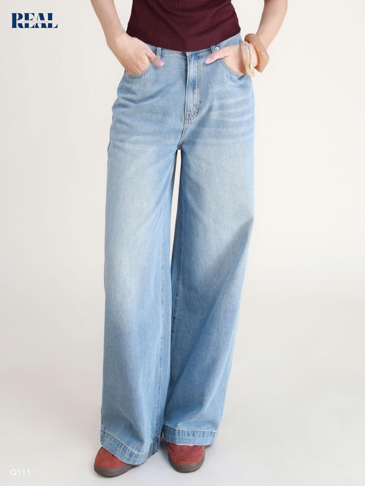  Quần Jeans suông 
