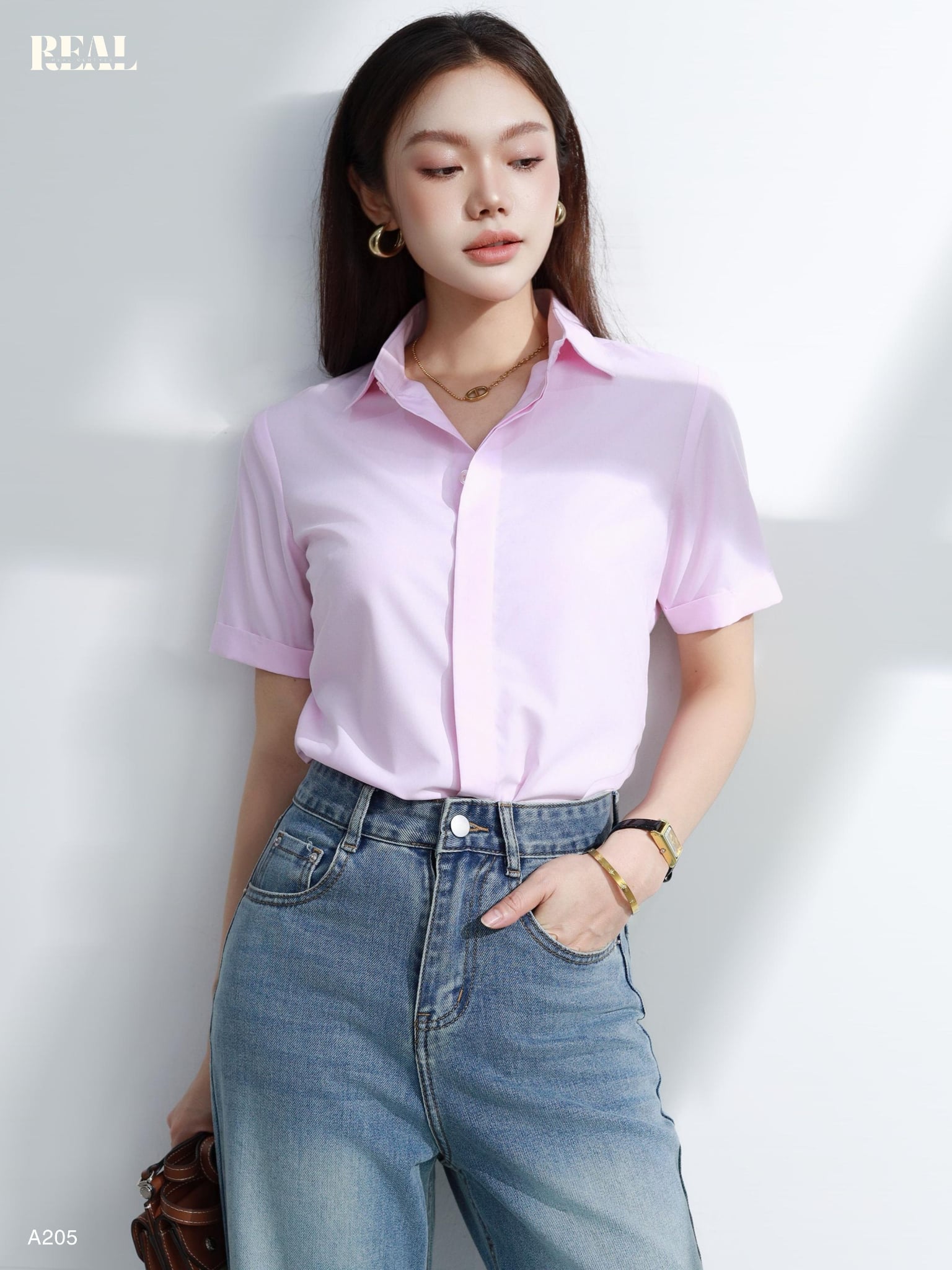 Sơ mi lụa sồi tay đủ