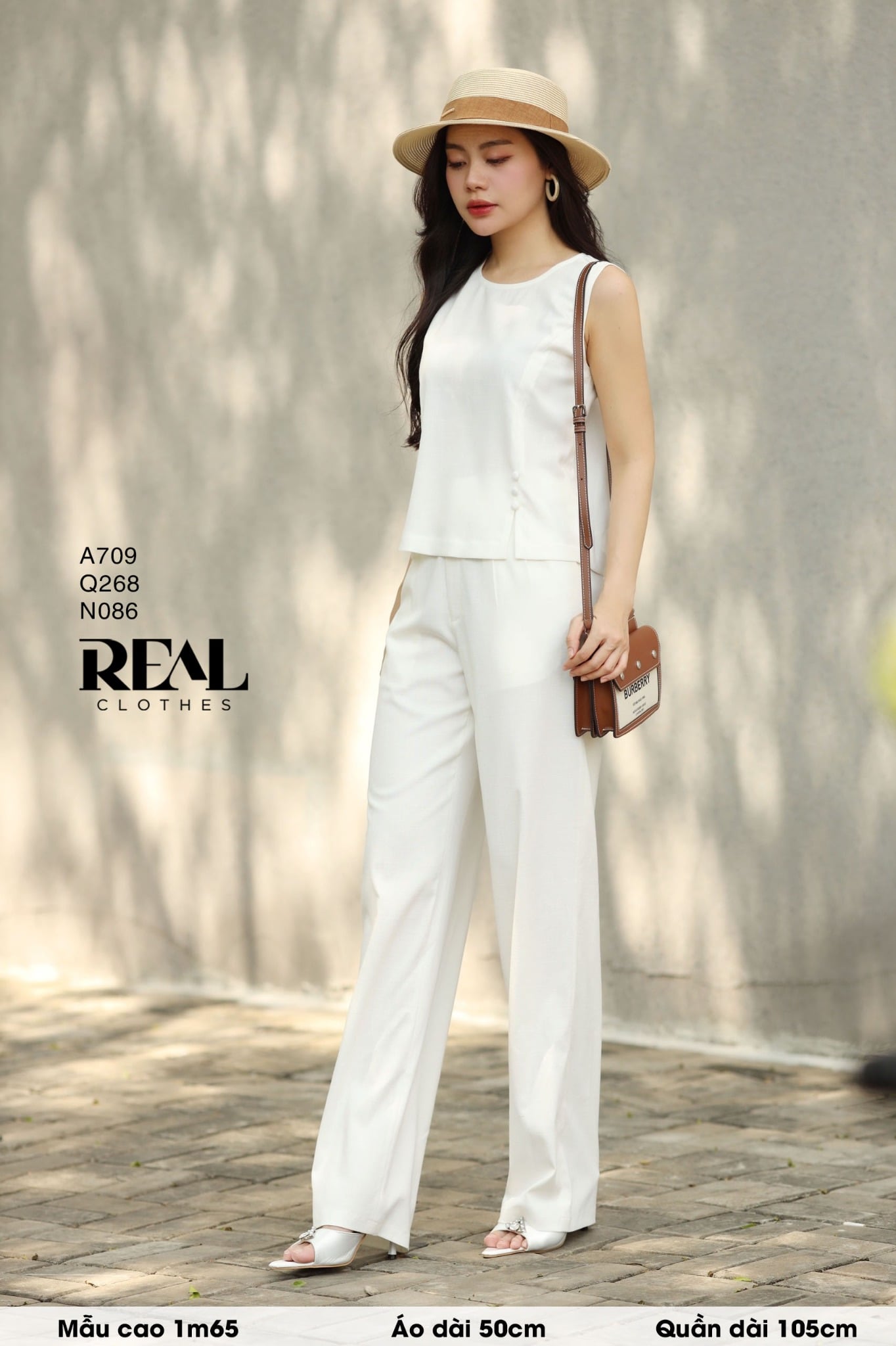 Quần suông Tokyo nút