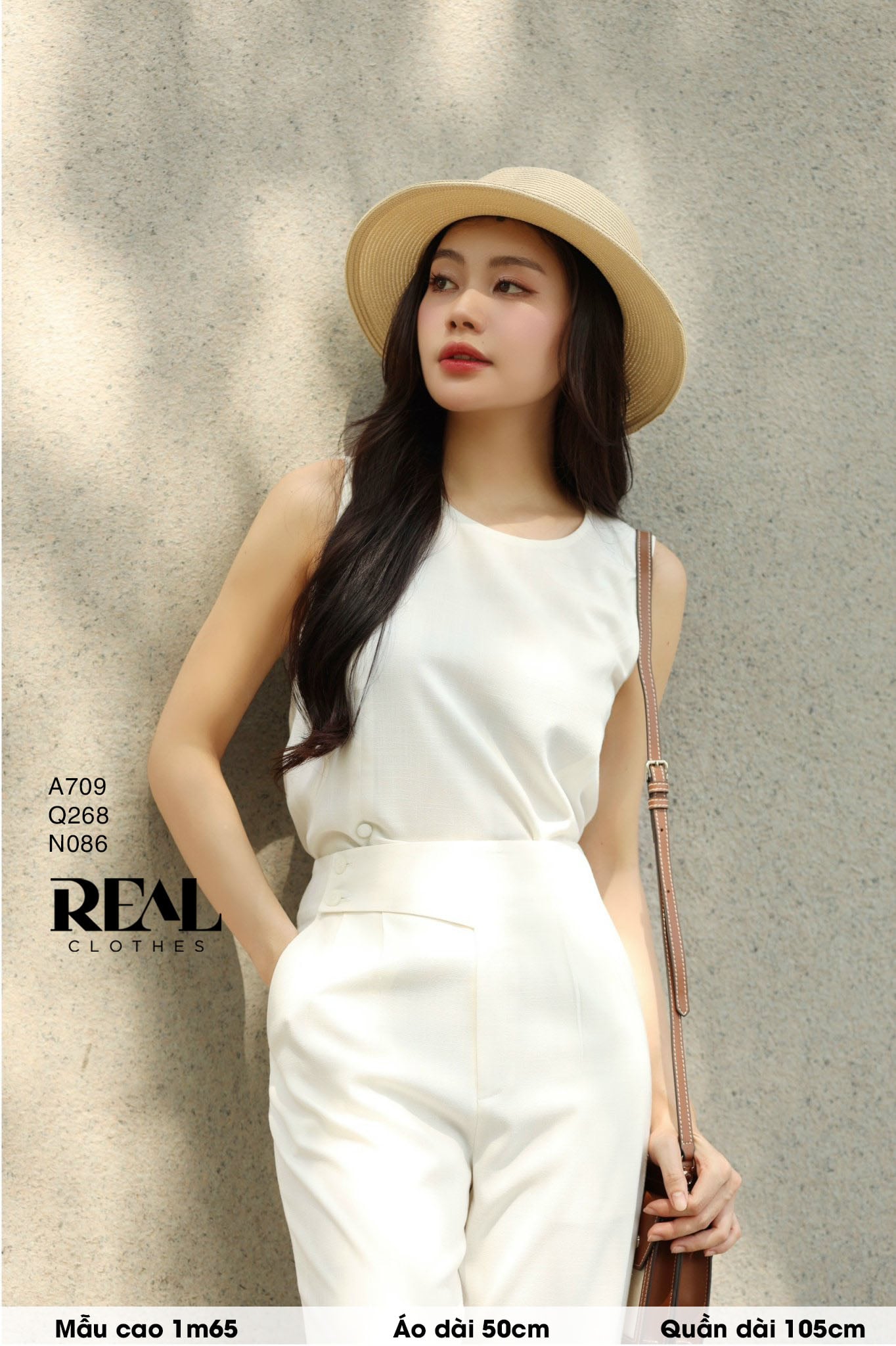 Quần suông Tokyo nút