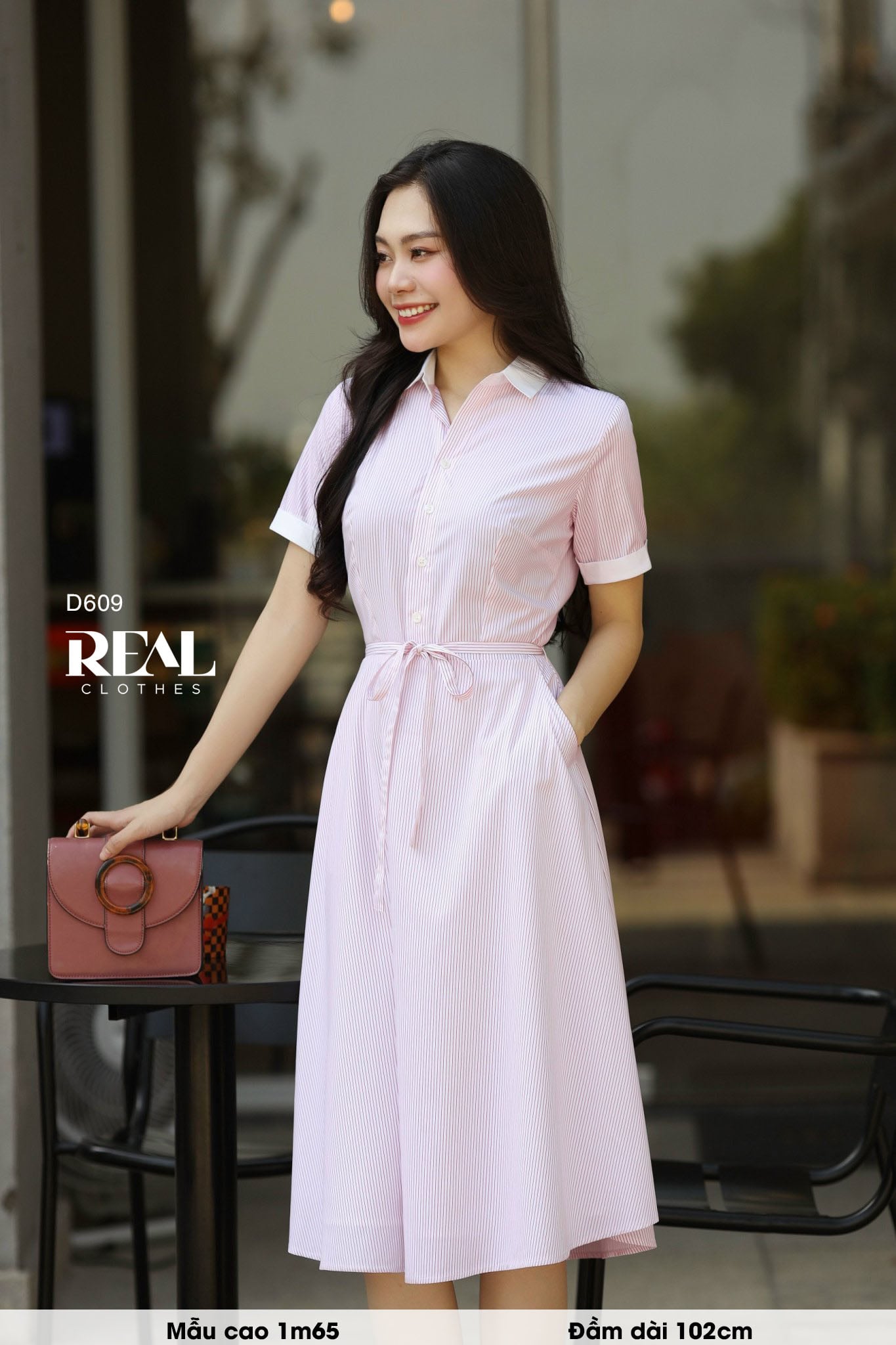Đầm sơ mi xòe