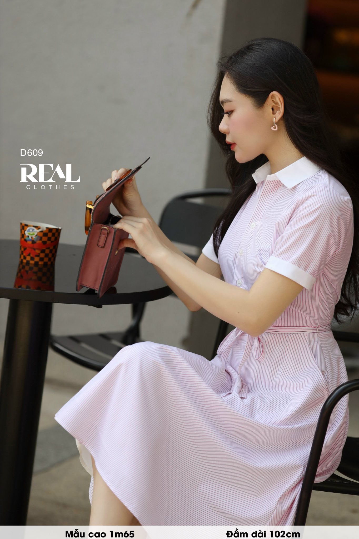 Đầm sơ mi xòe
