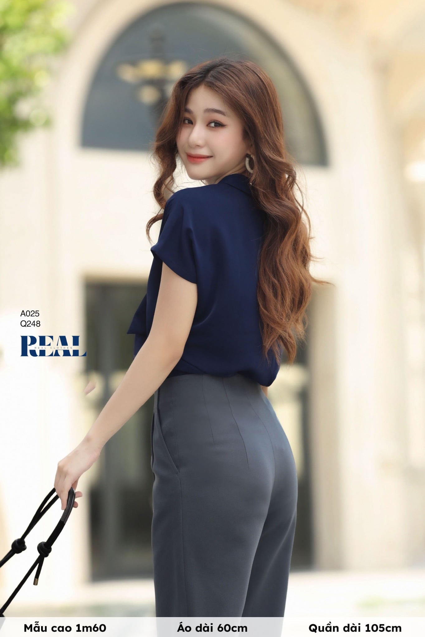 Quần suông Tokyo nút